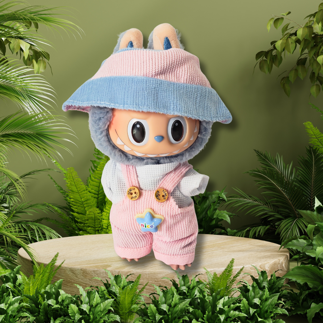 3-Piece Outfits for Labubu - Stylish 17cm Doll Clothing & Accessories, Fashion Clothes for Collectible Dolls, Doll Not Included