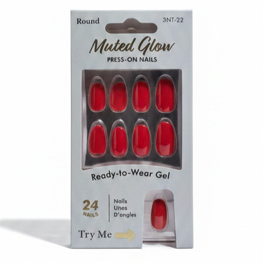 LQQKS Gel Press On Nails – 24 Pieces, Glossy Salon Finish, Easy Apply & Durable, with Glue & Nail File