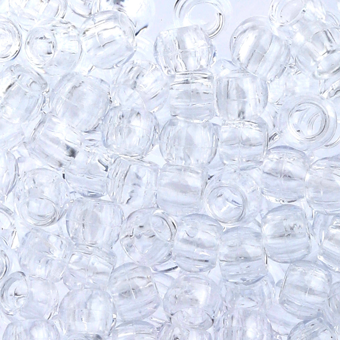 Plastic Hair Beads – Large Pack 300 pcs 10mm, Glossy Styling Beads for Braids, Twists, Crafts, Girls & Women, Classic Braiding Accessories with Braiding Tool