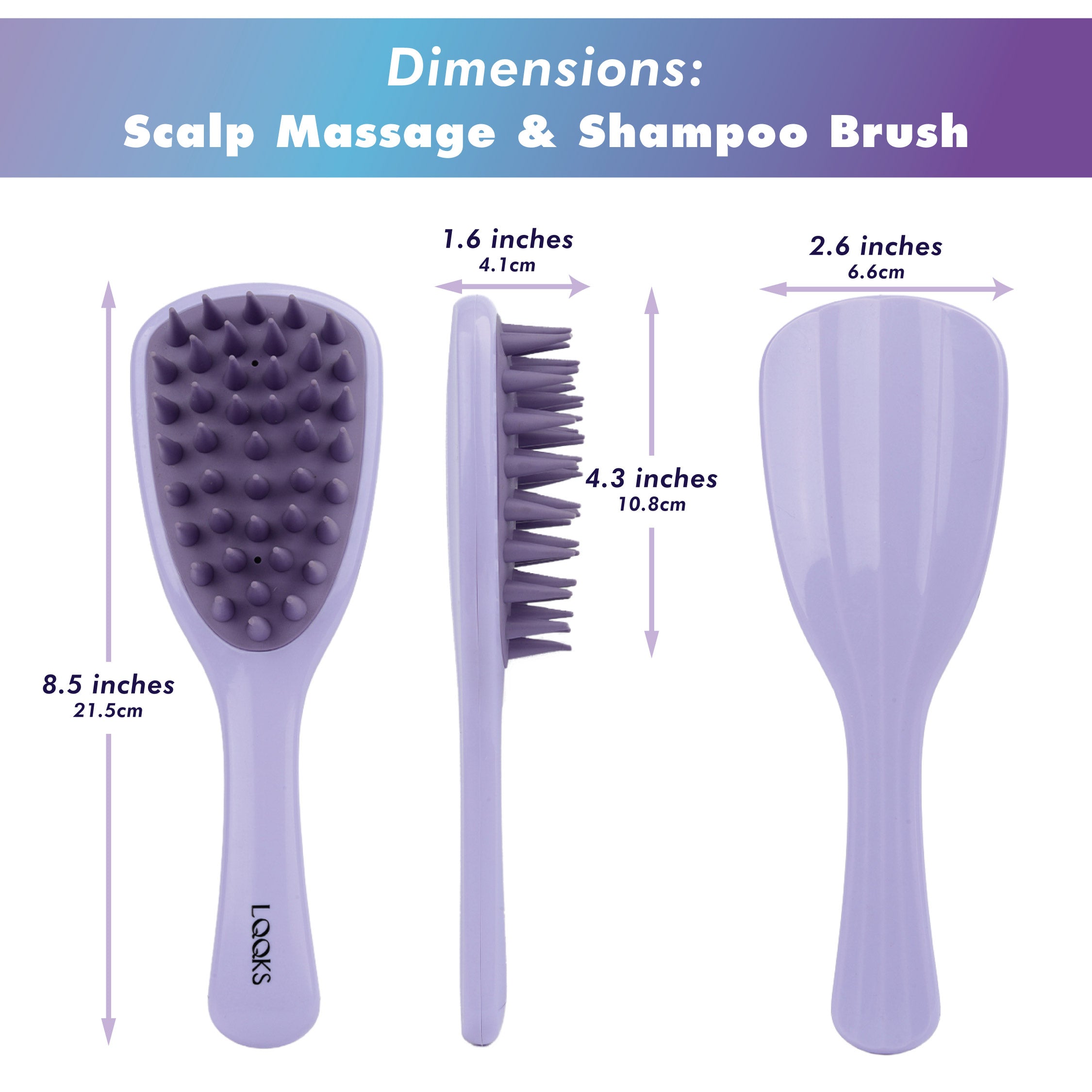 Silicone Shampoo Brush & Scalp Massager – Deep Clean Scalp Scrubber for Healthy Hair Growth and Dandruff Relief