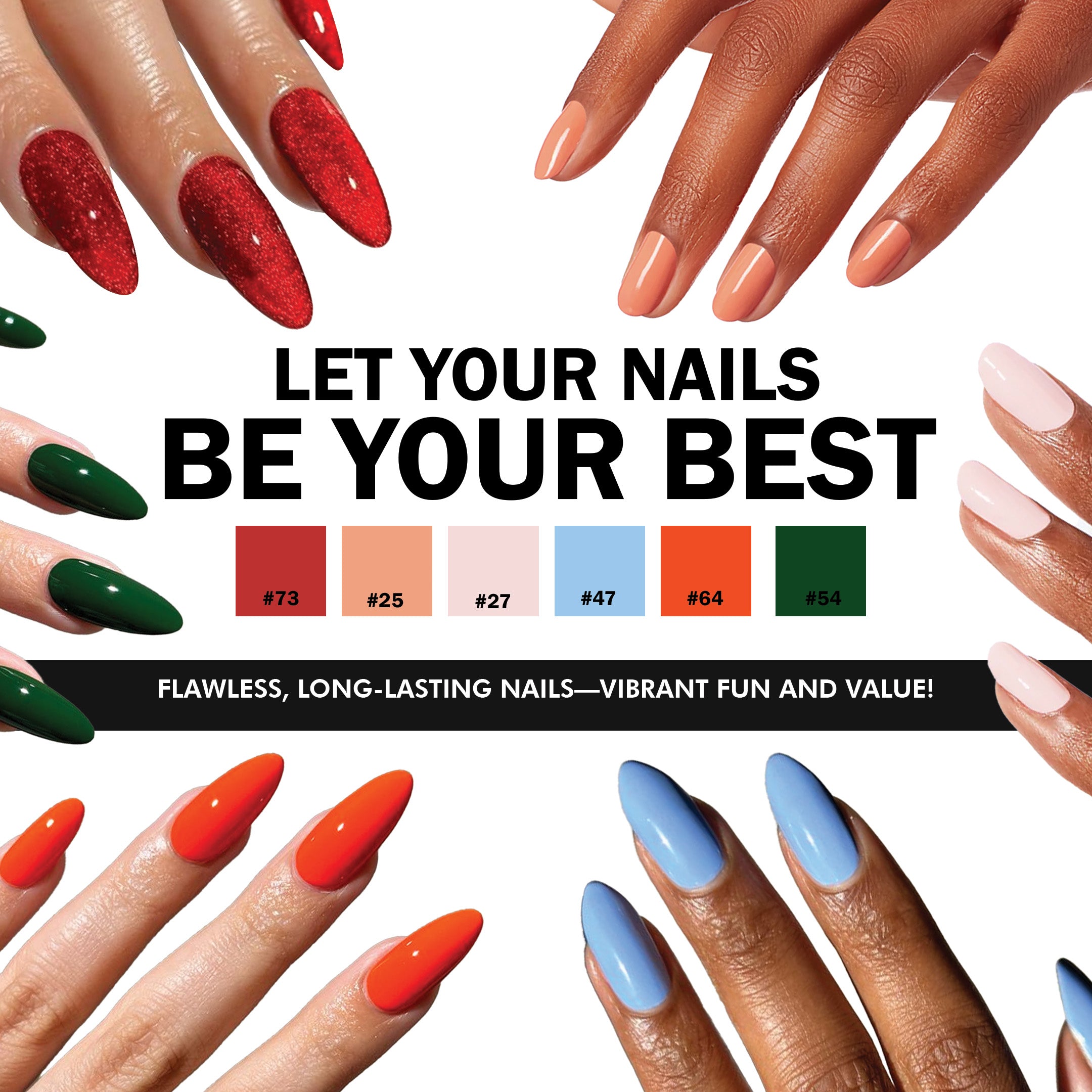 Ashley Lee True Gel Nail Polish Trio Pack - Base Coat, Gel Polish, No Wipe Top Coat