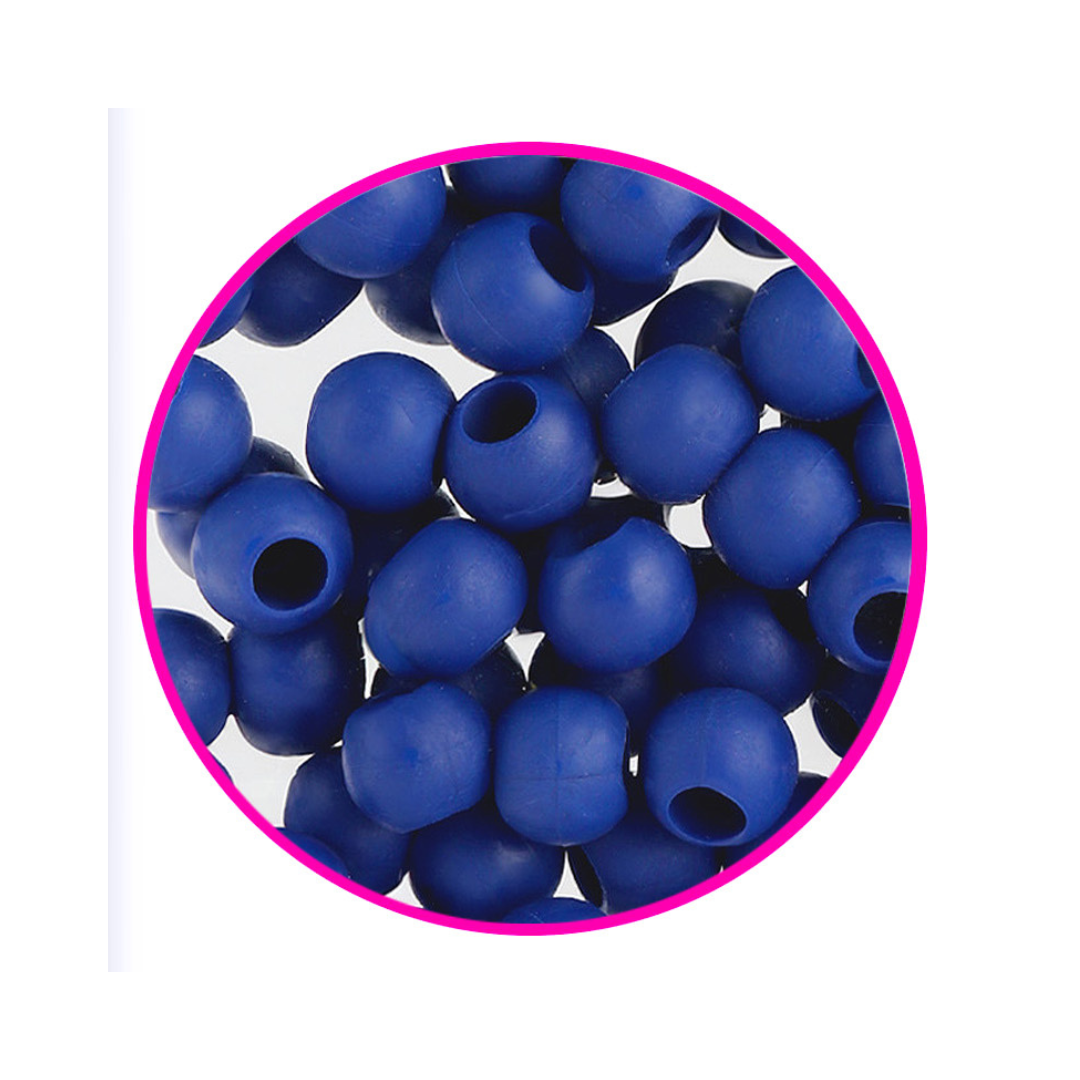 Silicone Hair Beads – 100 PCS 14mm, Premium Soft Rubber, Noiseless, Painless, Light for Women Girls Stylish Braiding