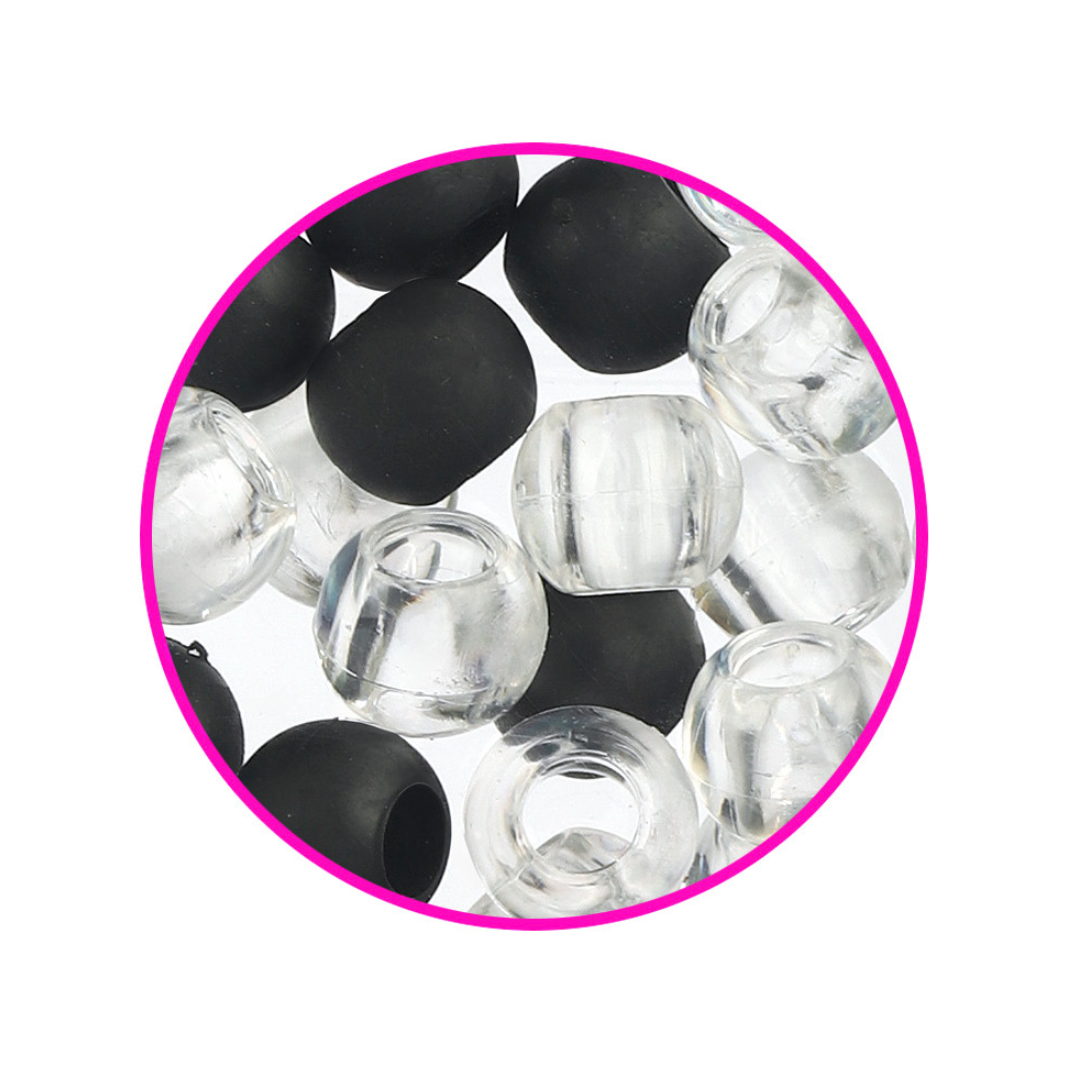 Silicone Hair Beads – 100 PCS 14mm, Premium Soft Rubber, Noiseless, Painless, Light for Women Girls Stylish Braiding