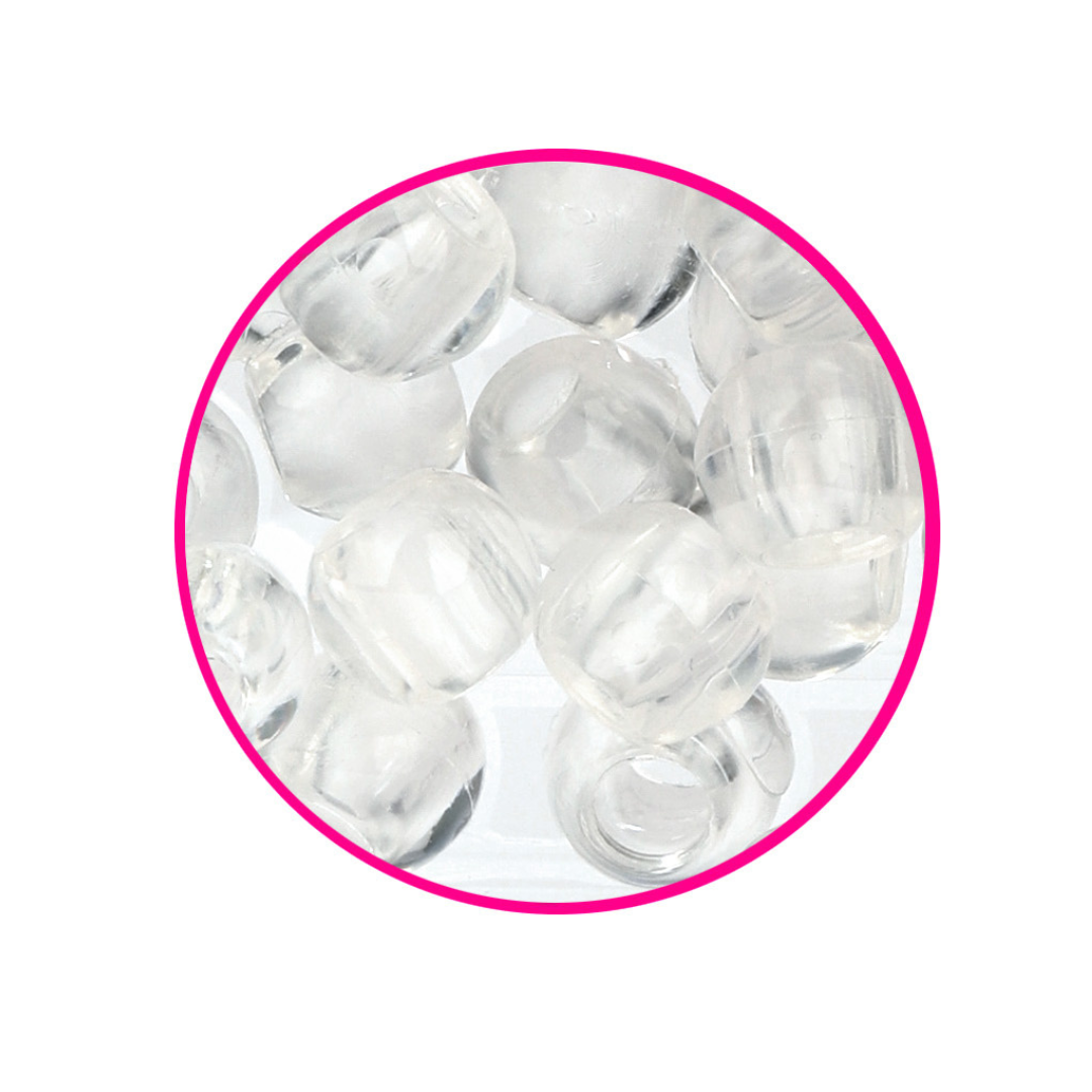 Silicone Hair Beads – 100 PCS 14mm, Premium Soft Rubber, Noiseless, Painless, Light for Women Girls Stylish Braiding