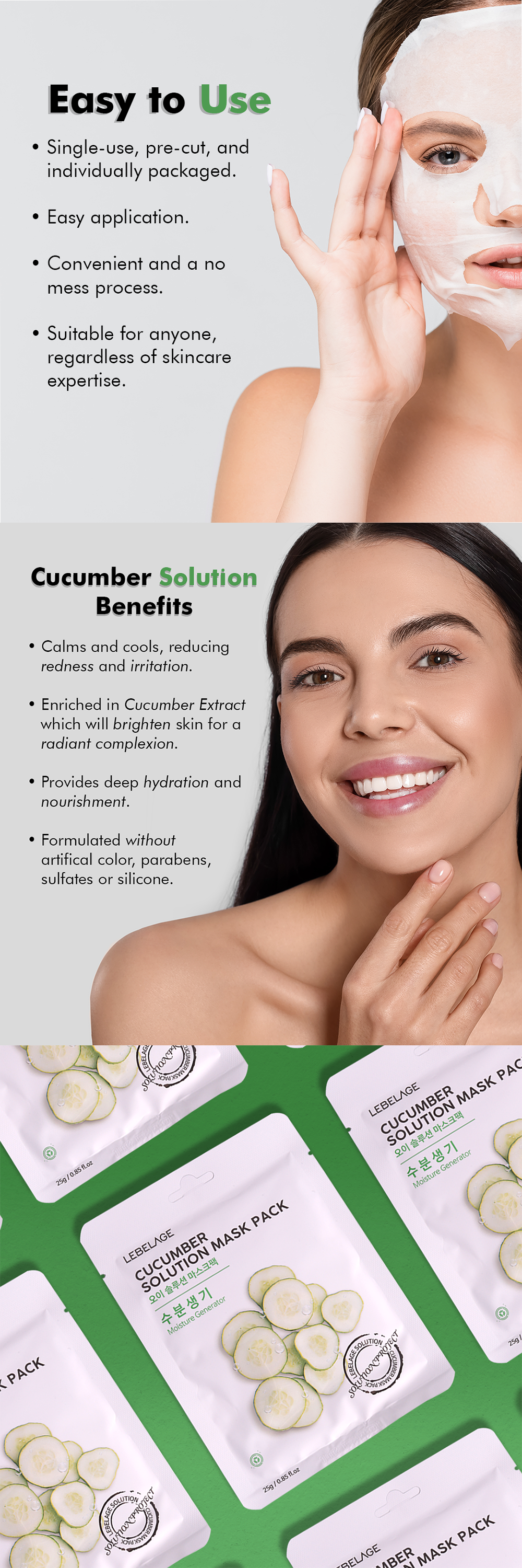 Cucumber Solution Mask