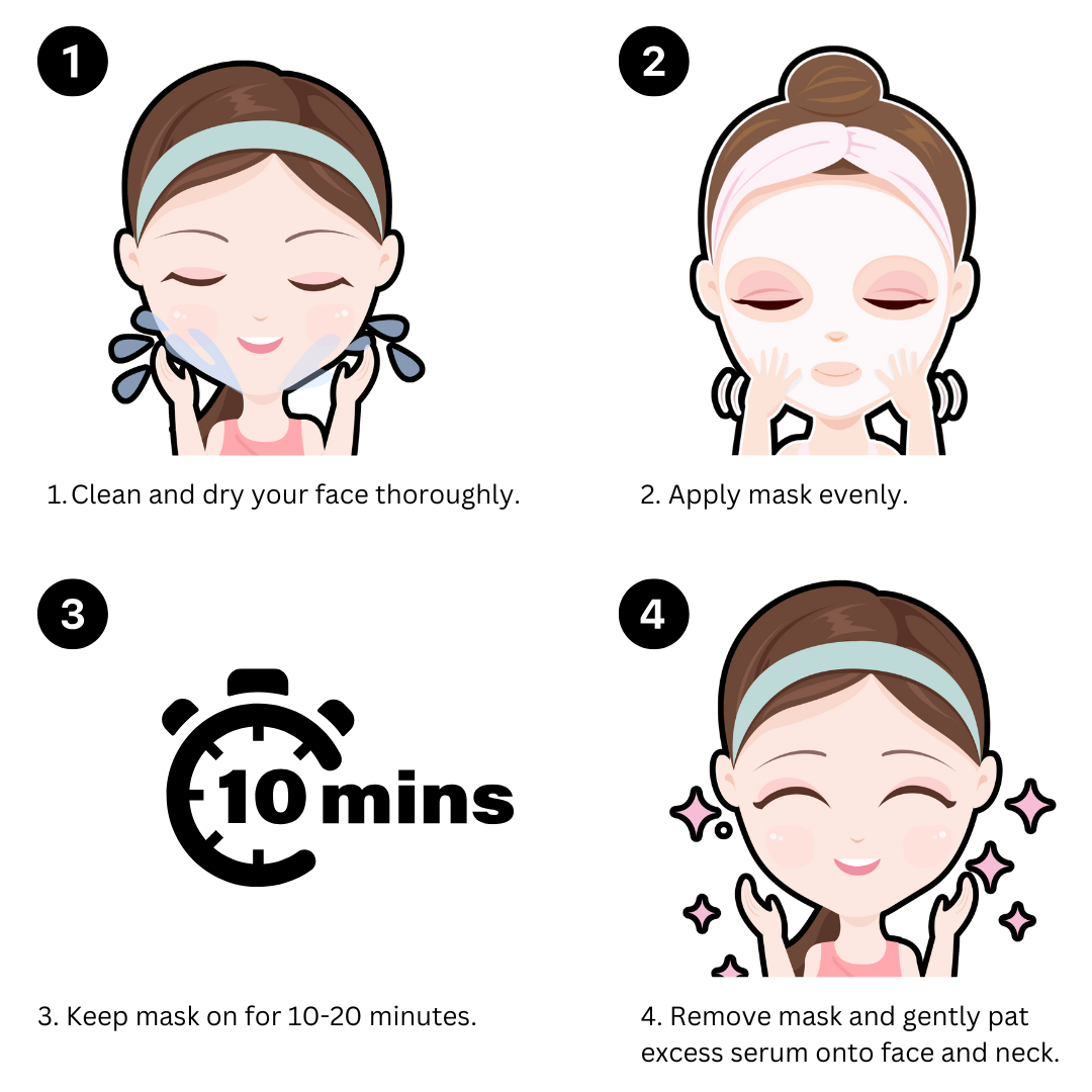 11 Piece Facial Sheet Mask Set