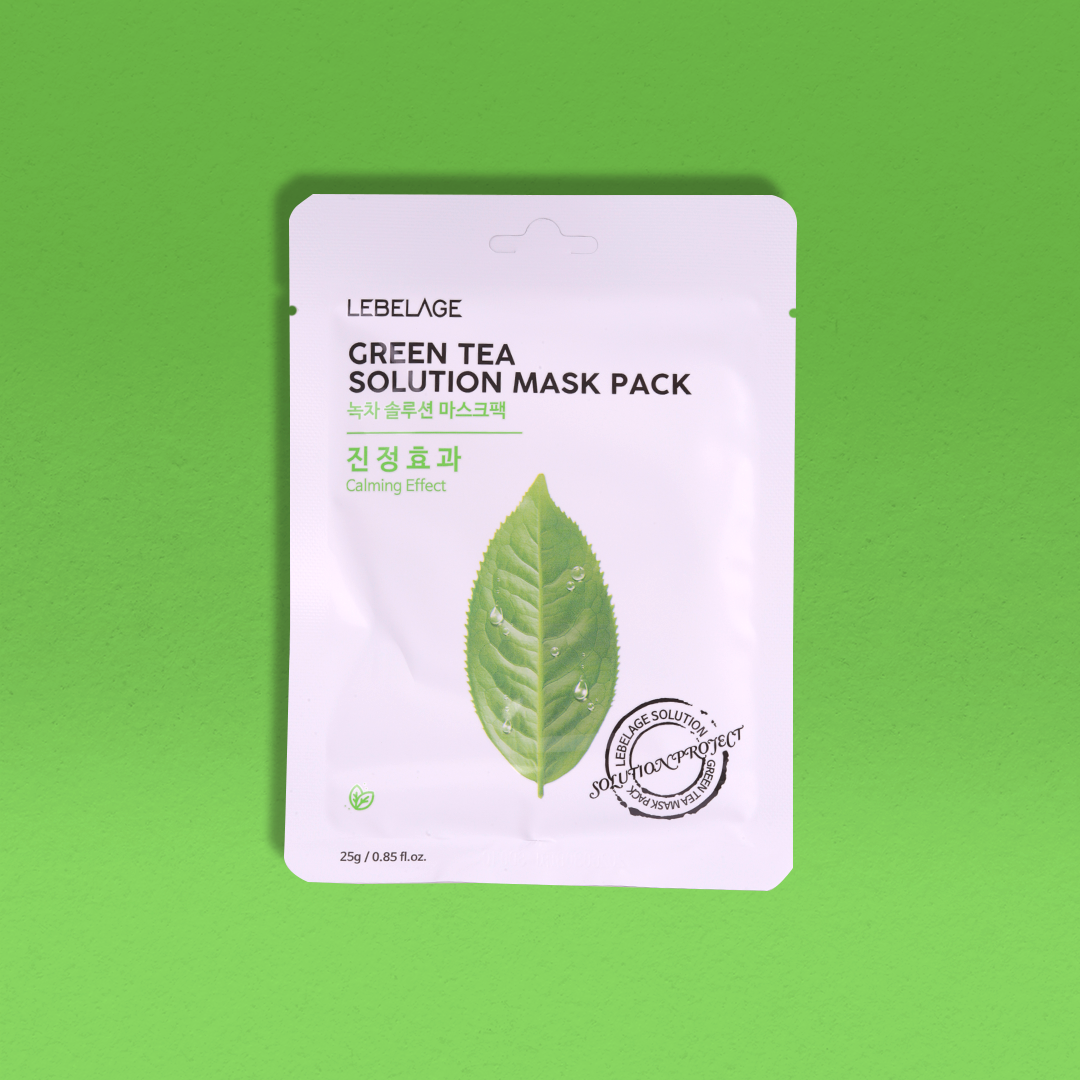 Green Tea Hydrating Moisturizing Skincare Sheet Mask Ashley Lee