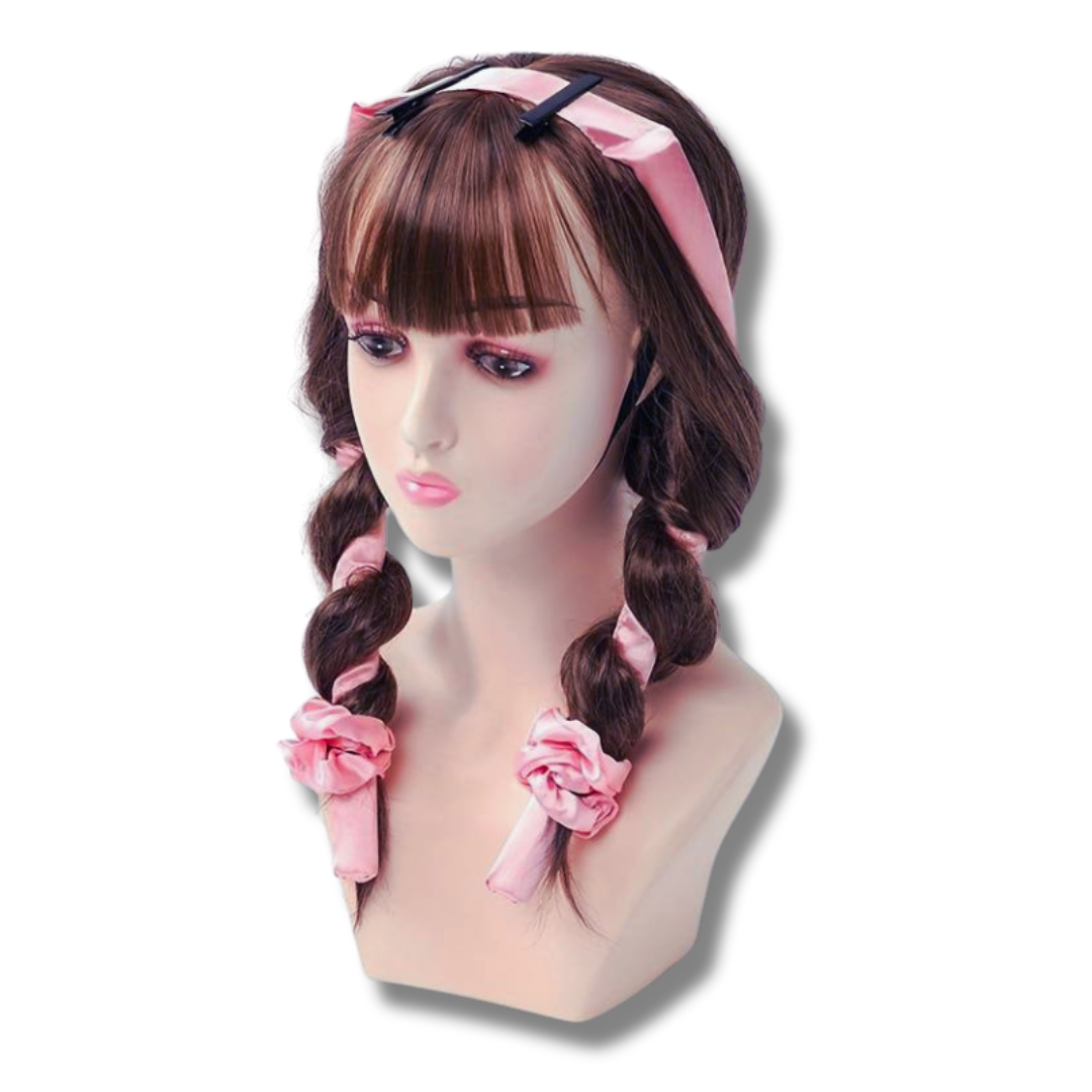 6 Piece Satin Heatless Hair Curler Band & Clip