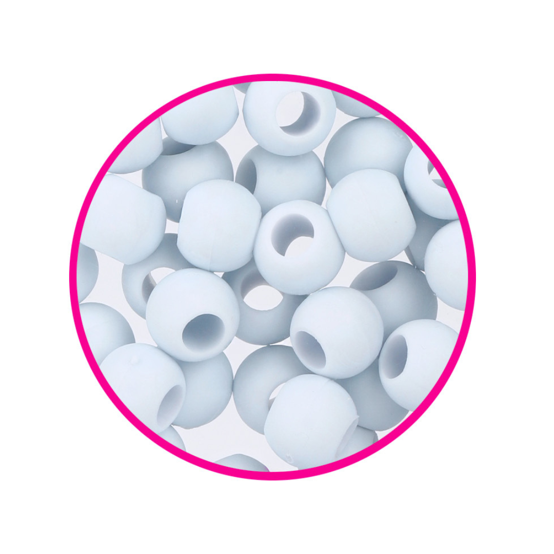 Silicone Hair Beads – 100 PCS 14mm, Premium Soft Rubber, Noiseless, Painless, Light for Women Girls Stylish Braiding