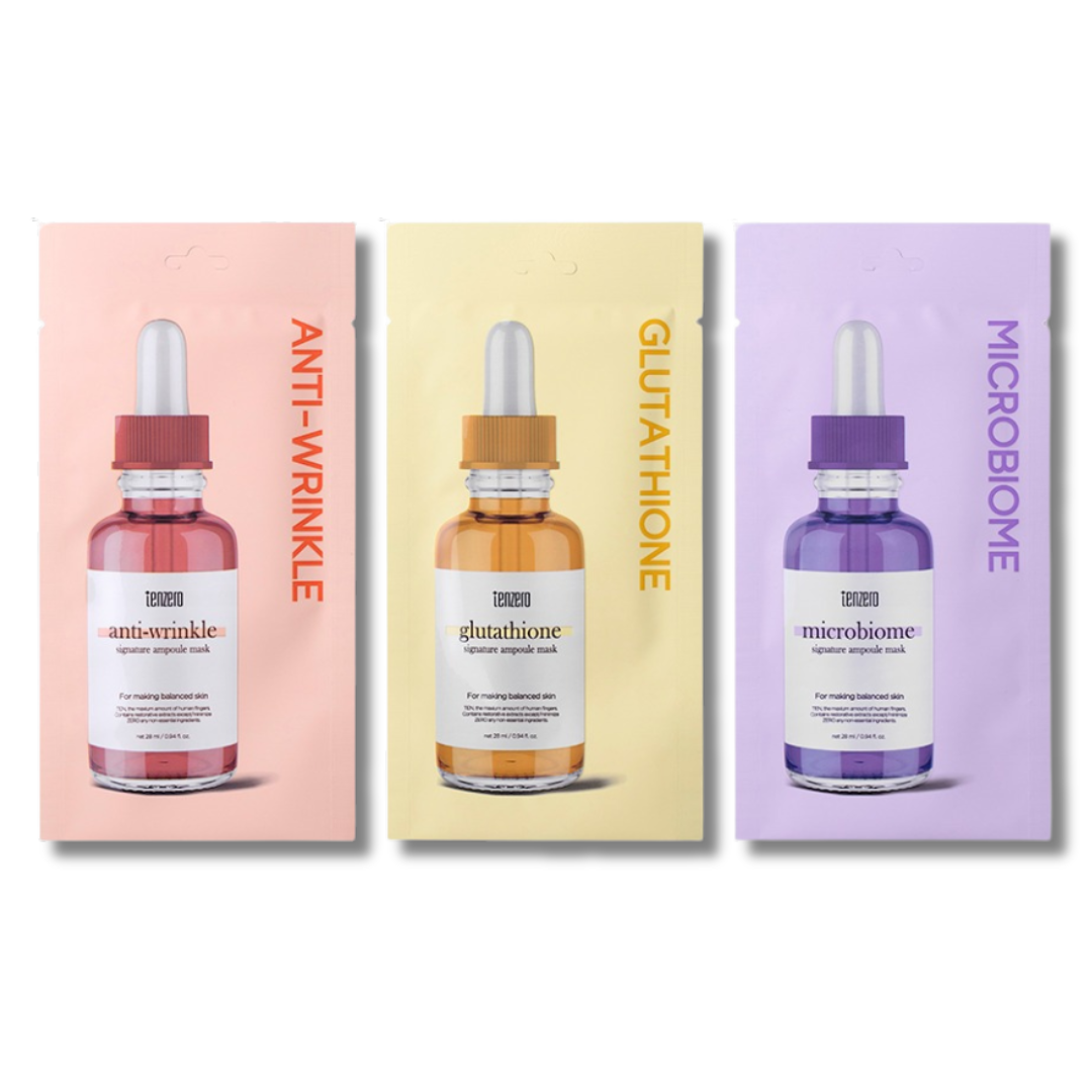 Tenzero Signature Ampoule Mask 10 Pack Box Set