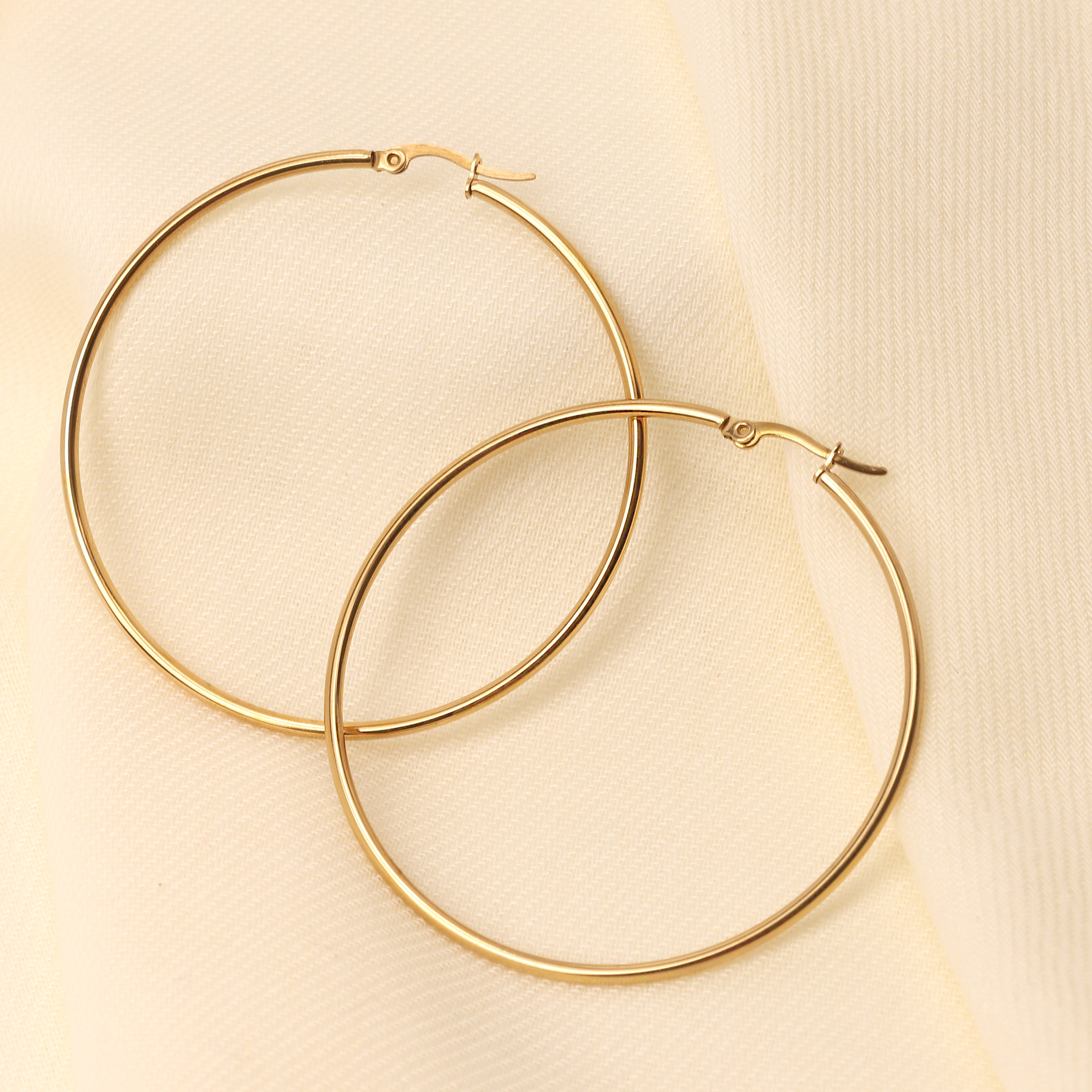 Large Classic Hoop Earrings