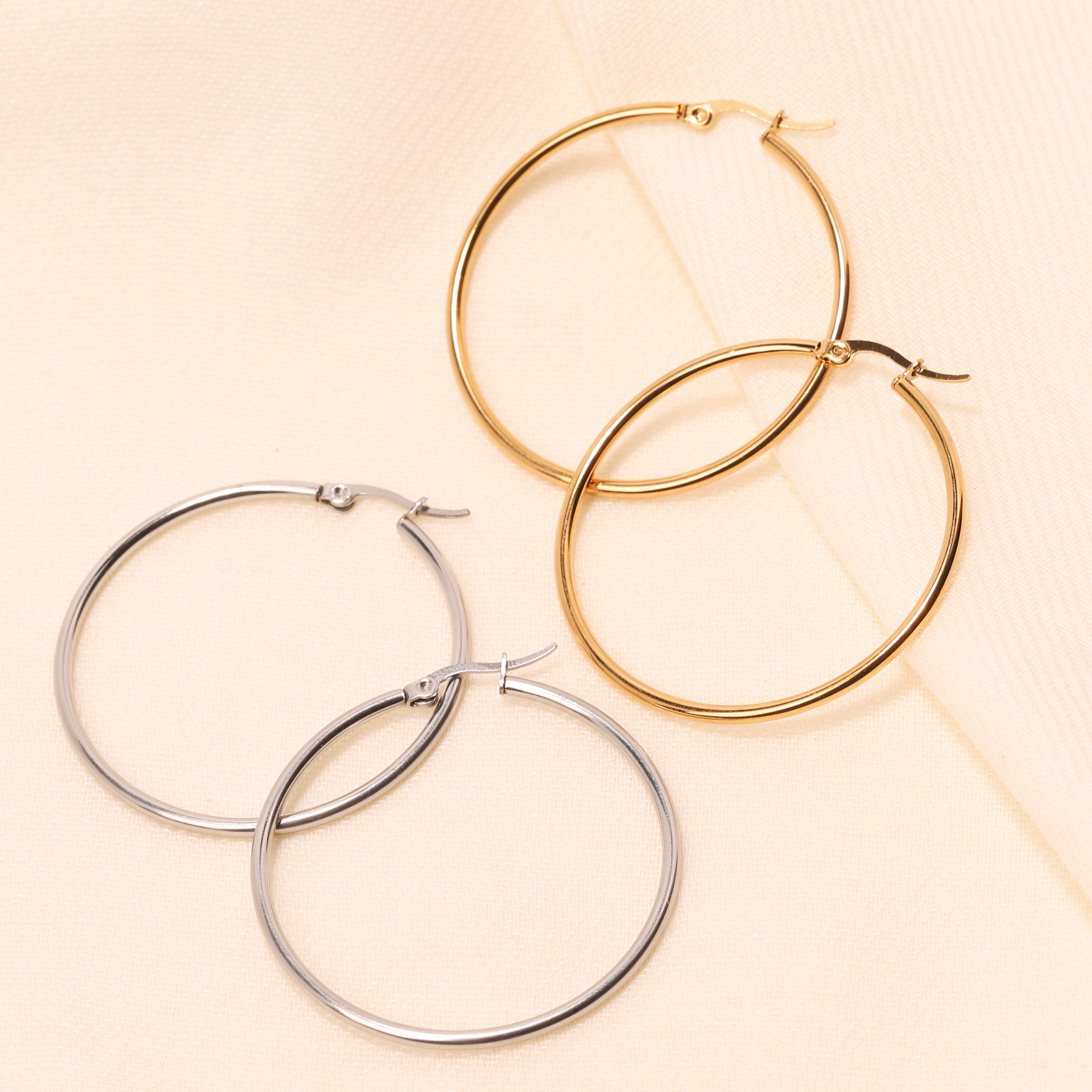 Large Classic Hoop Earrings