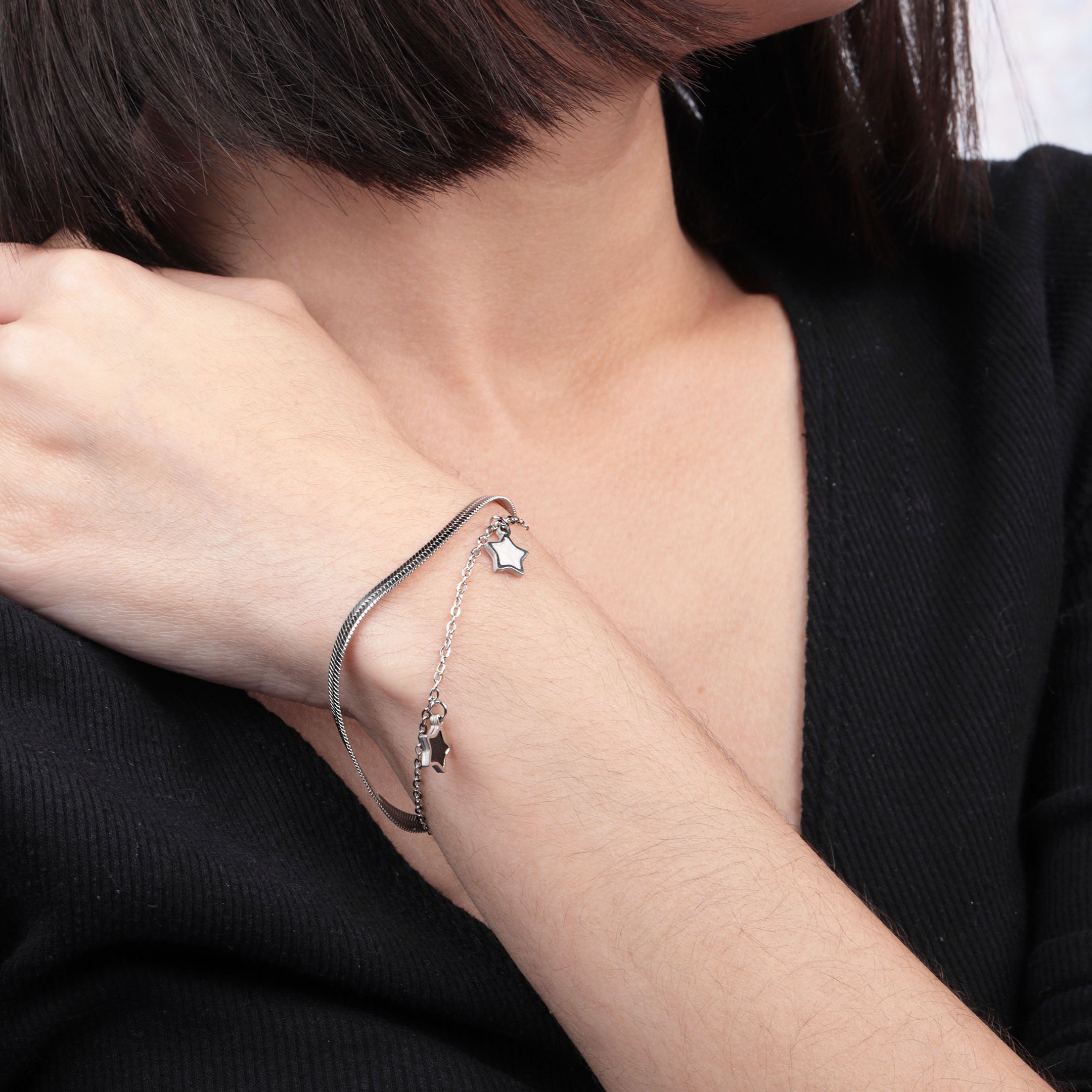 Star Decor Layered Bracelet