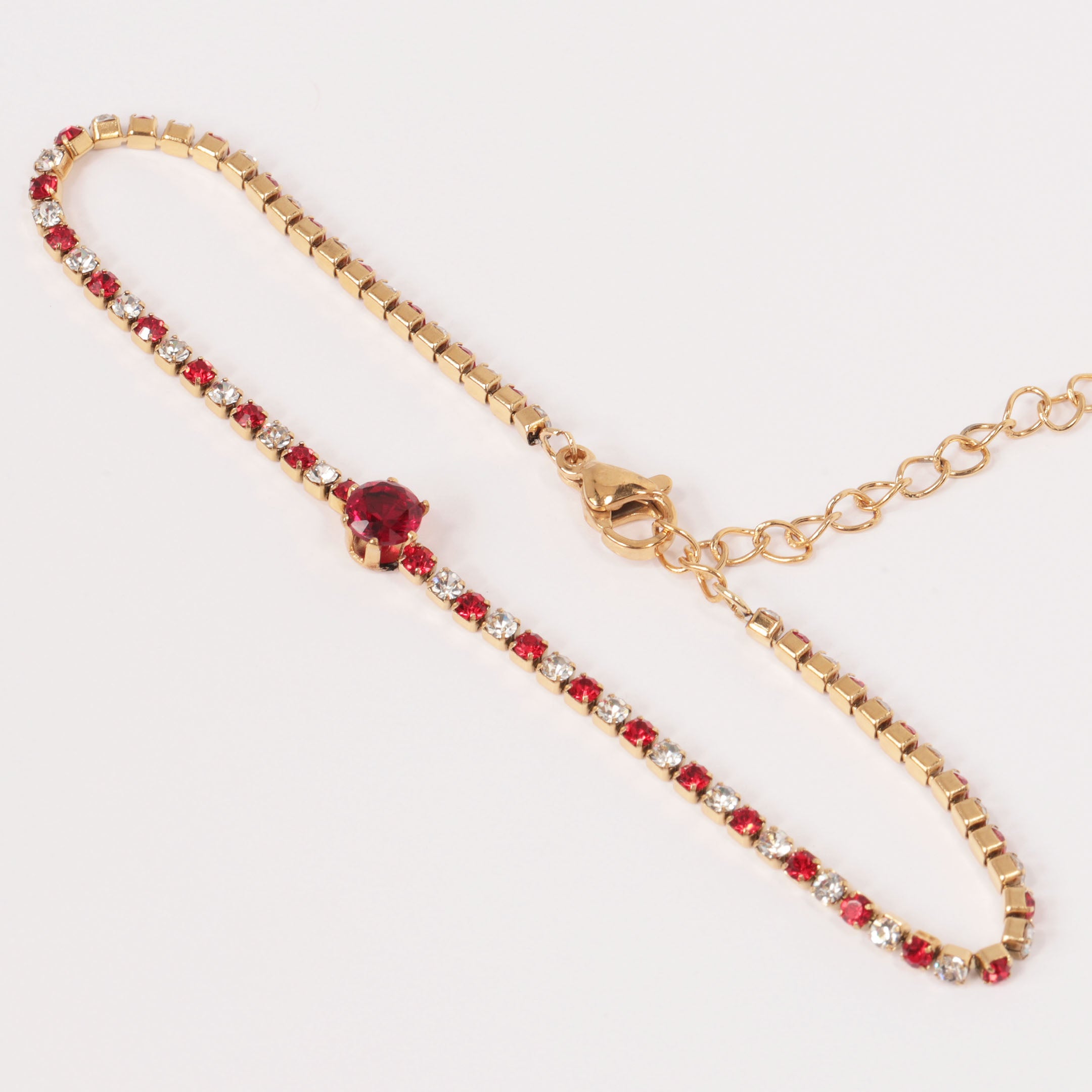 Rhinestone Decor Chain Bracelet