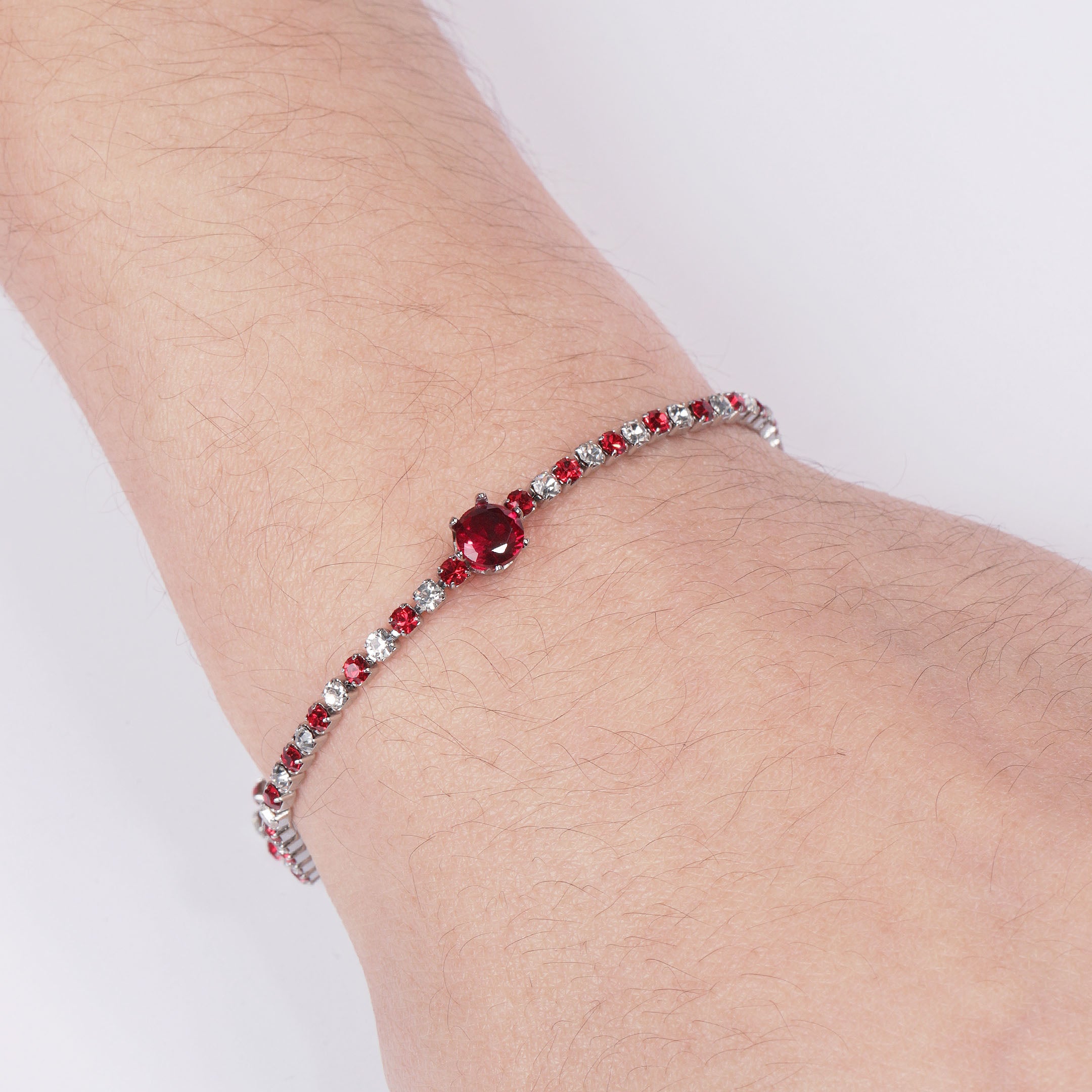 Rhinestone Decor Chain Bracelet