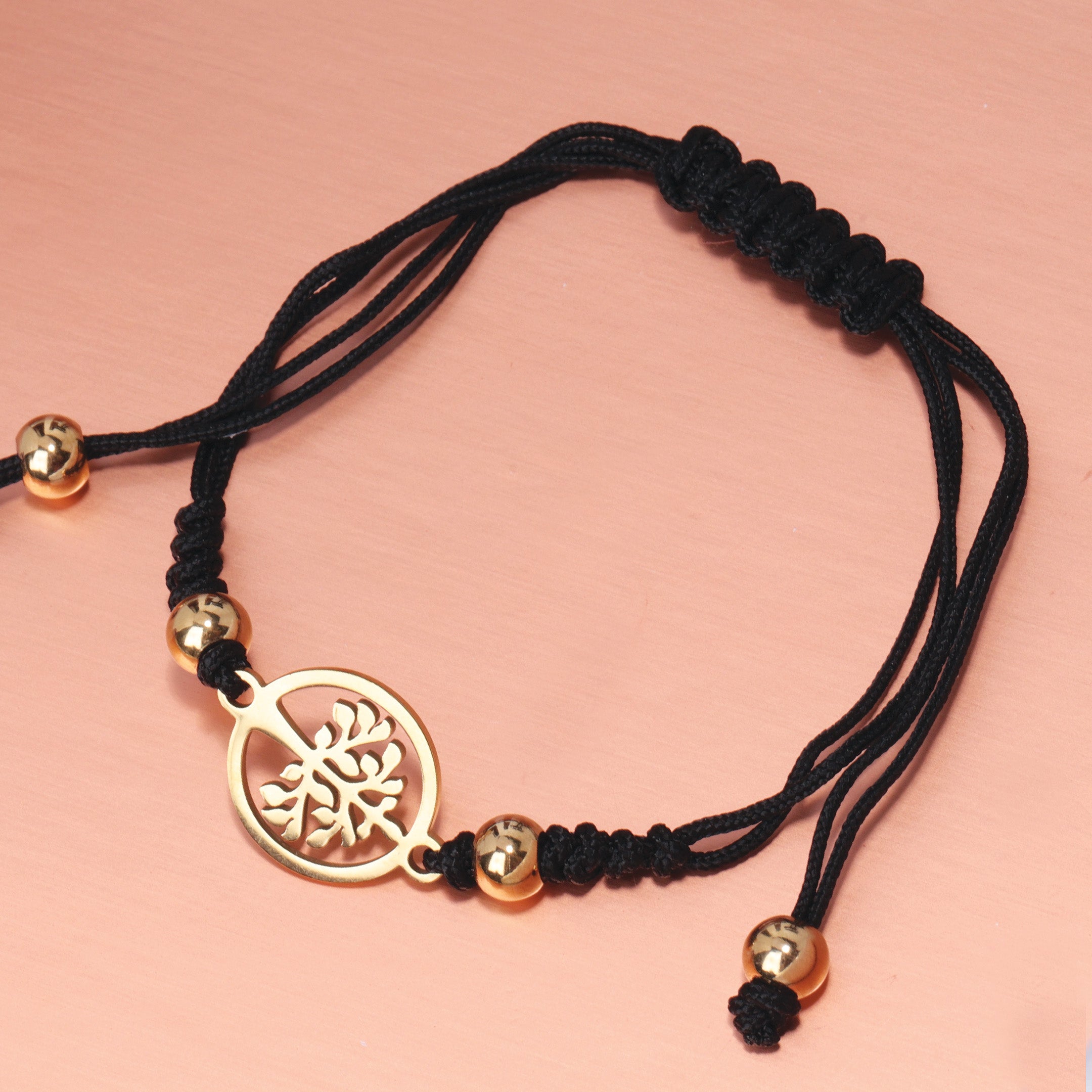 Tree Charm Braided Bracelet