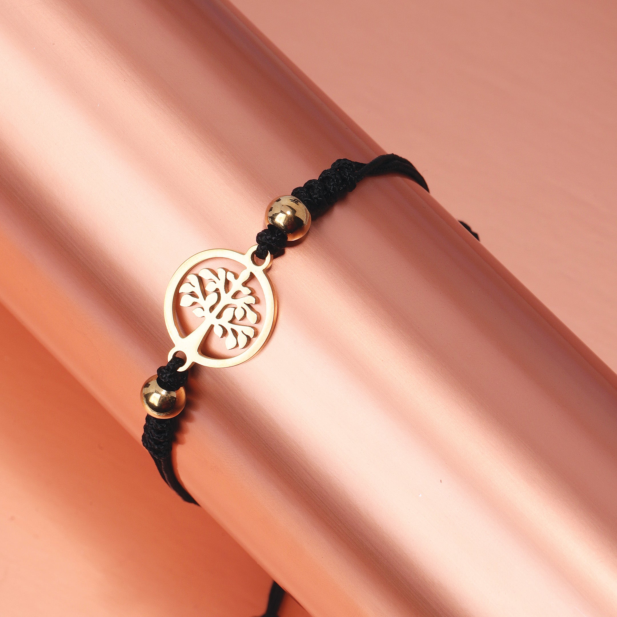 Tree Charm Braided Bracelet