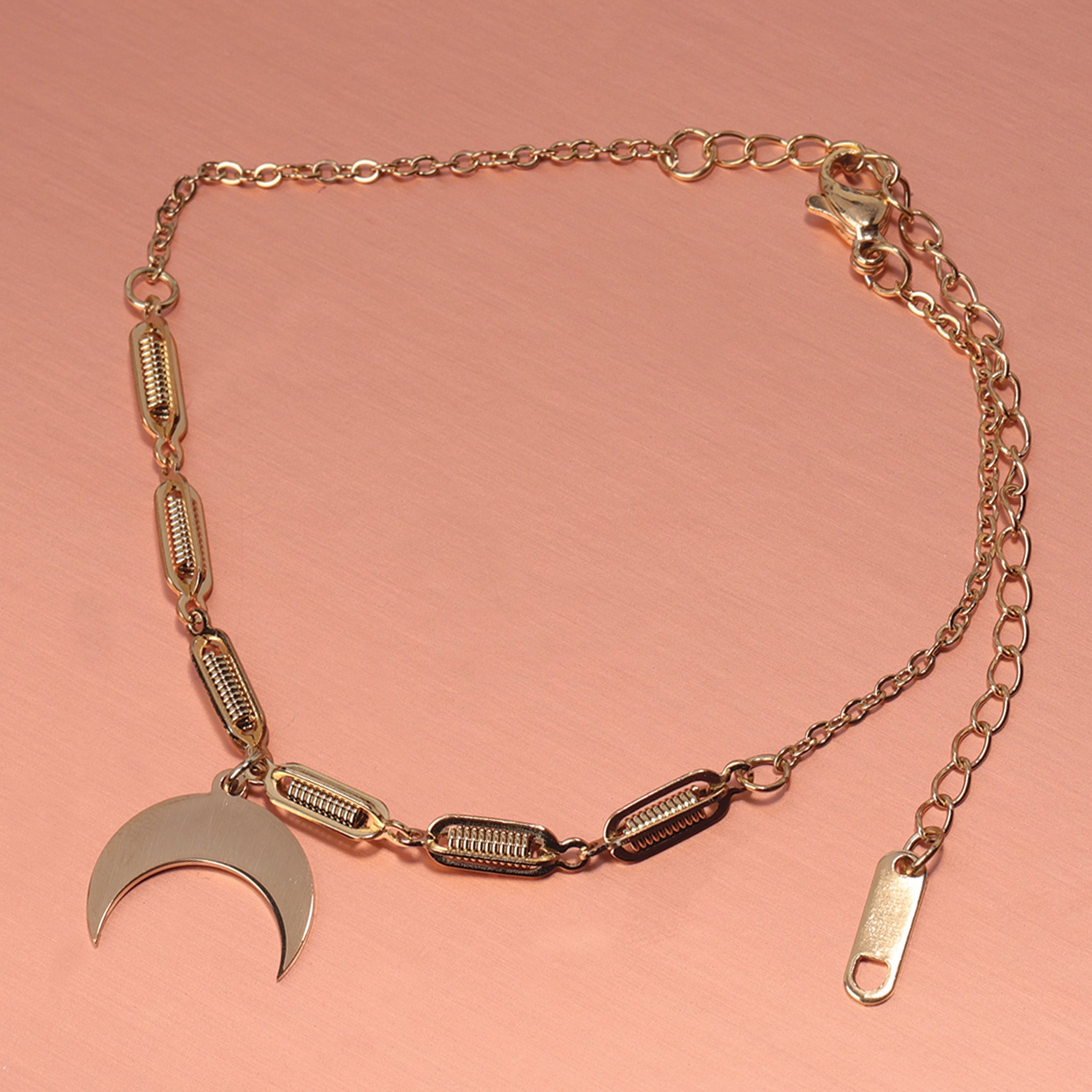 Crescent Moon Chain Bracelet