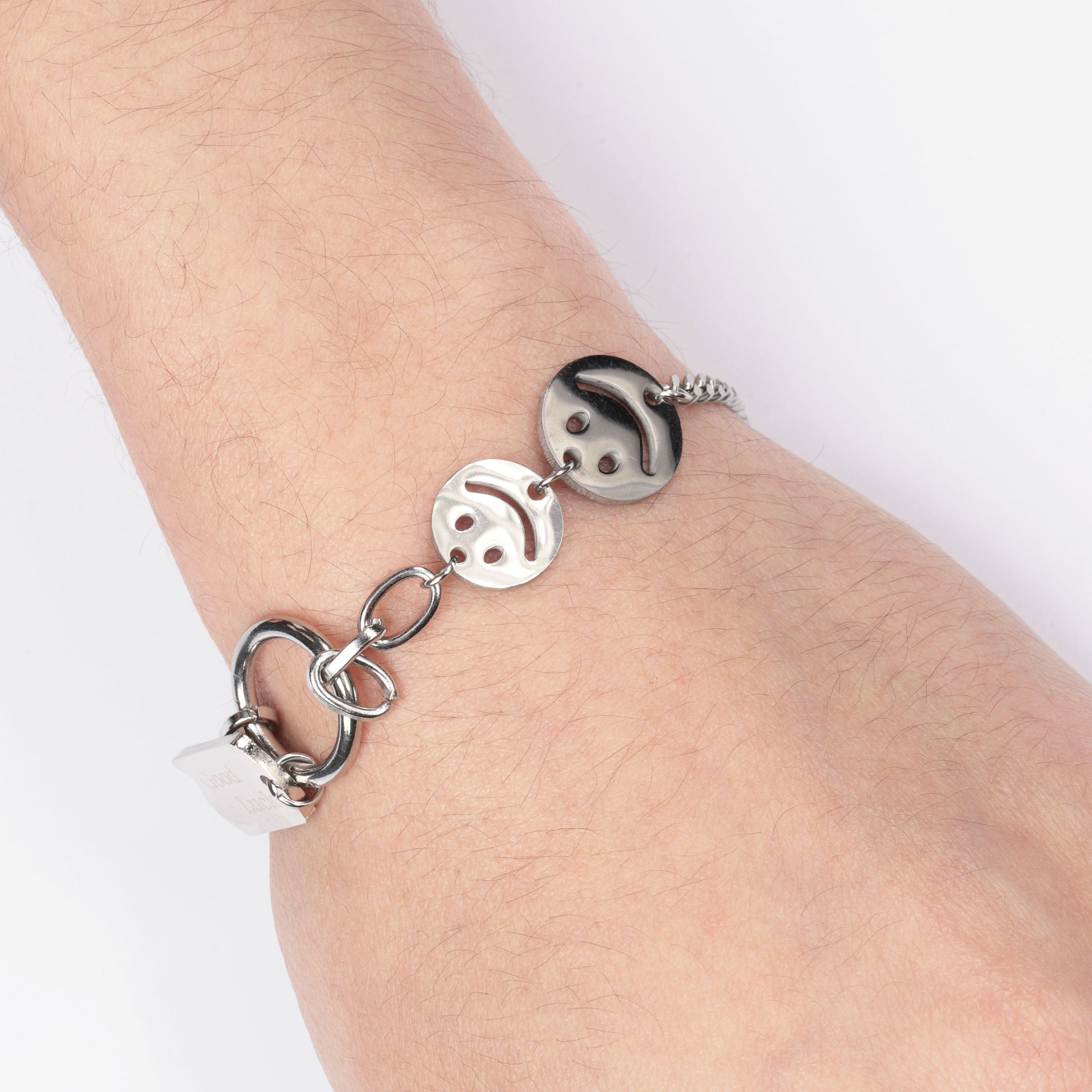Smile & Luck Charm Chain Bracelet