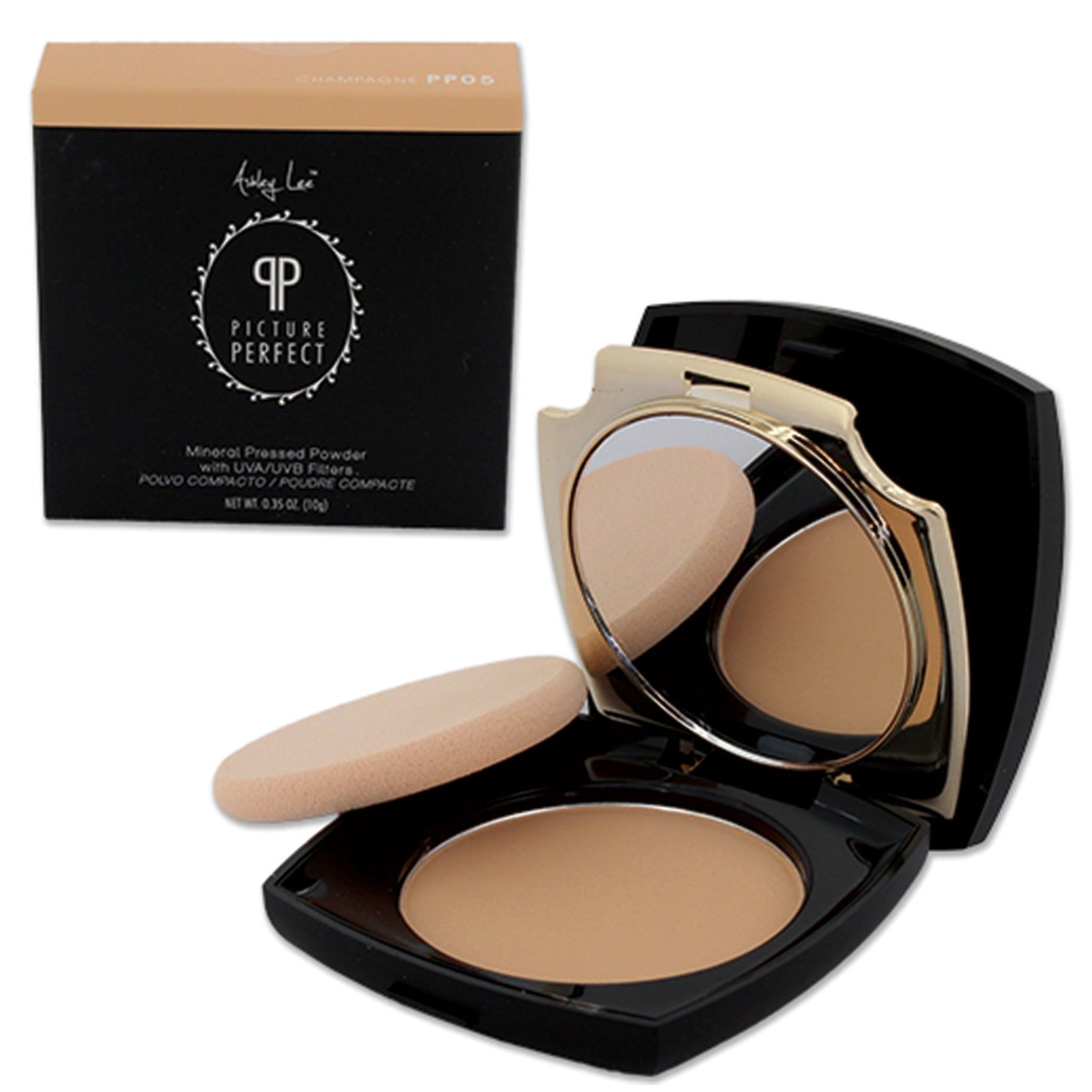 Champagne Mineral Pressed Powder Foundation Ashley Lee Cosmetics
