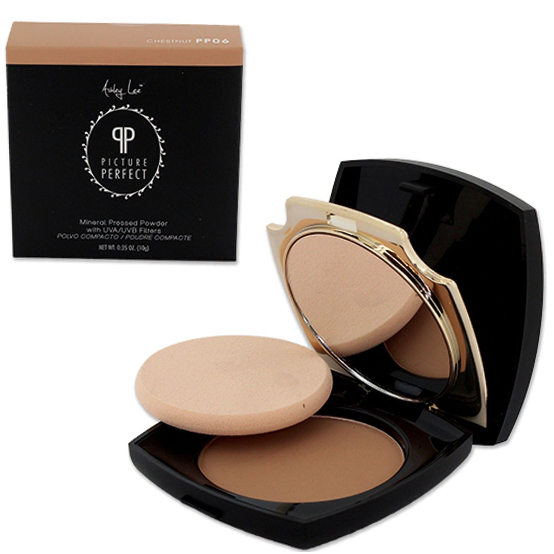 Chestnut Mineral Pressed Powder Foundation Ashley Lee Cosmetics