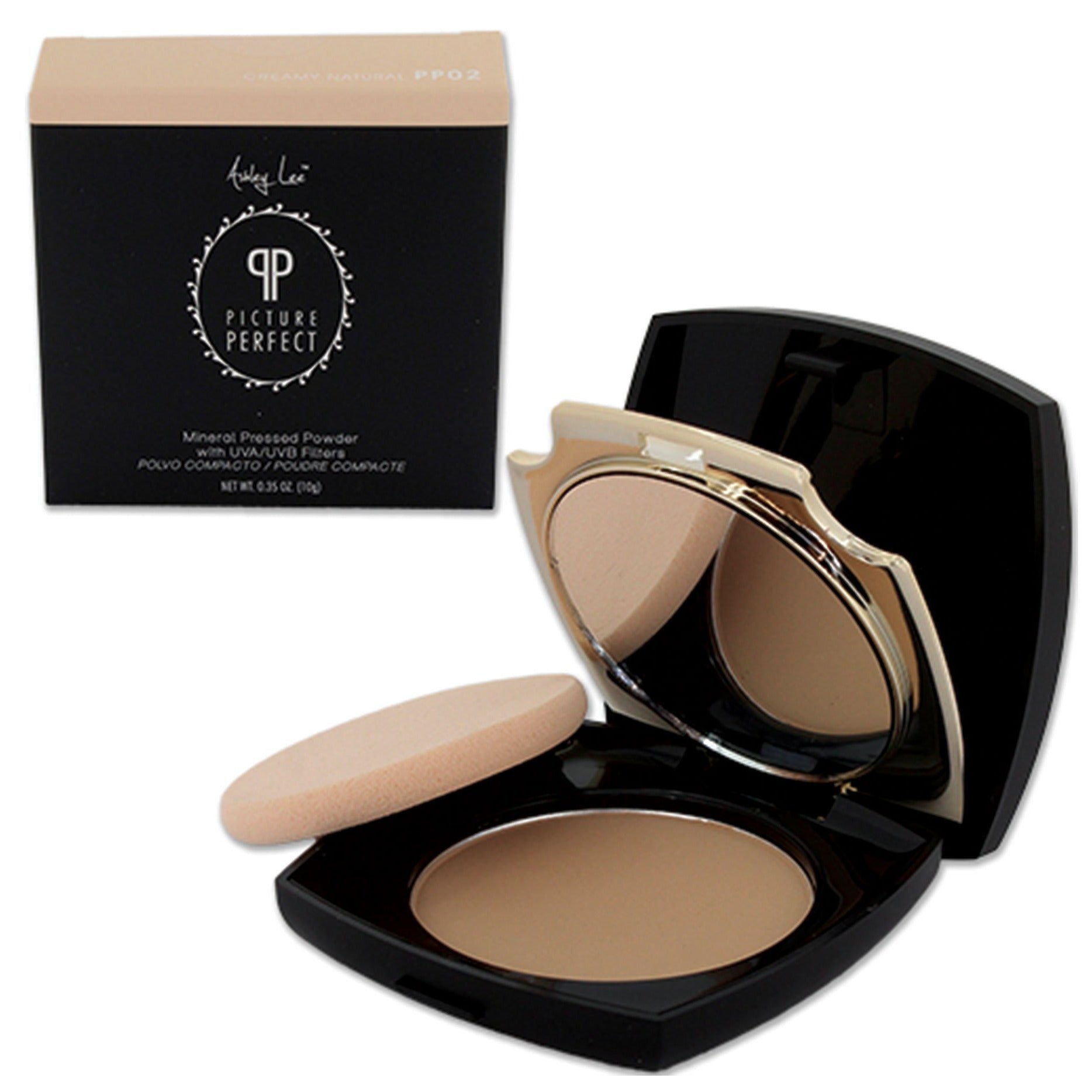 Creamy Natural Mineral Pressed Powder Foundation Ashley Lee Cosmetics