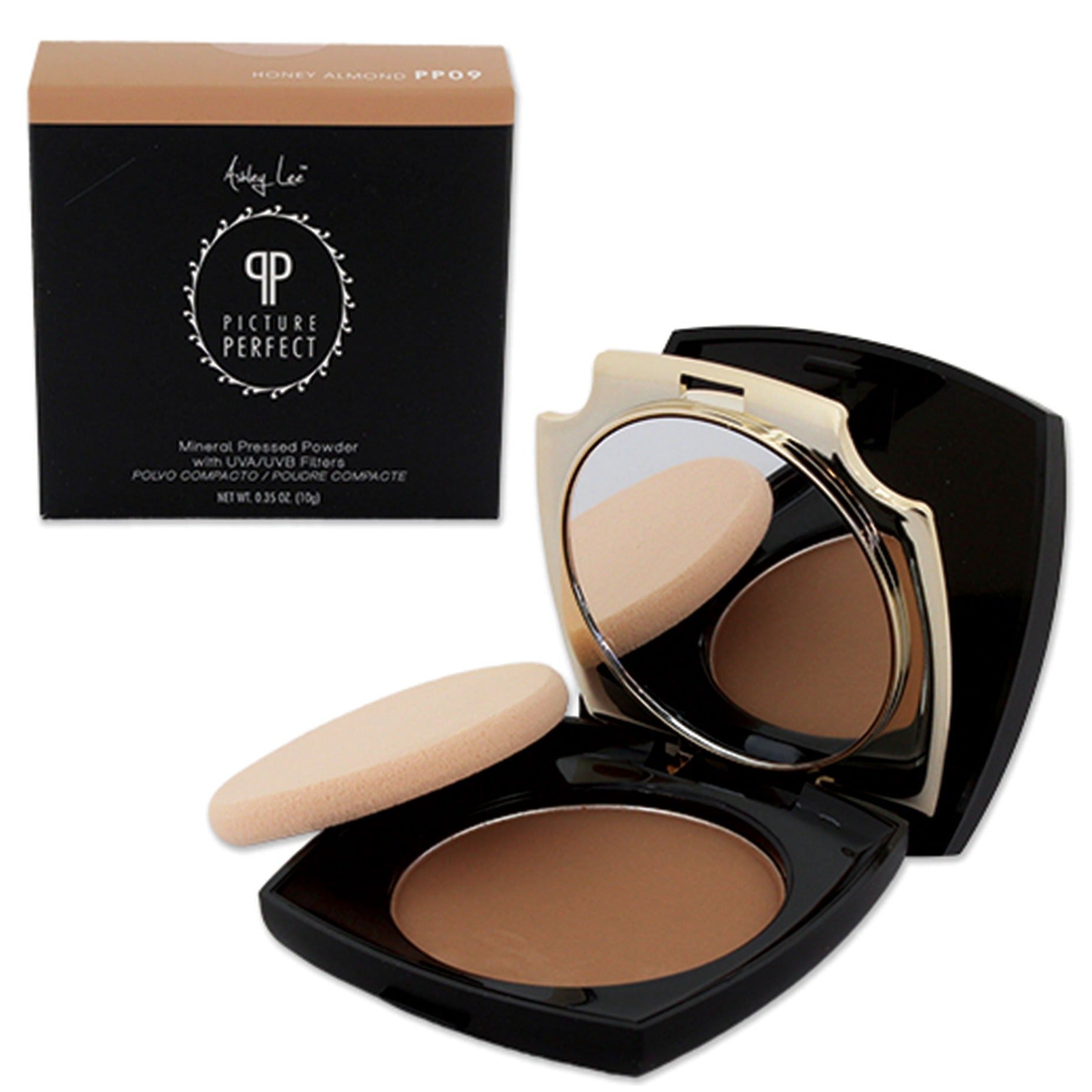Honey Almond Mineral Pressed Powder Foundation Ashley Lee Cosmetics