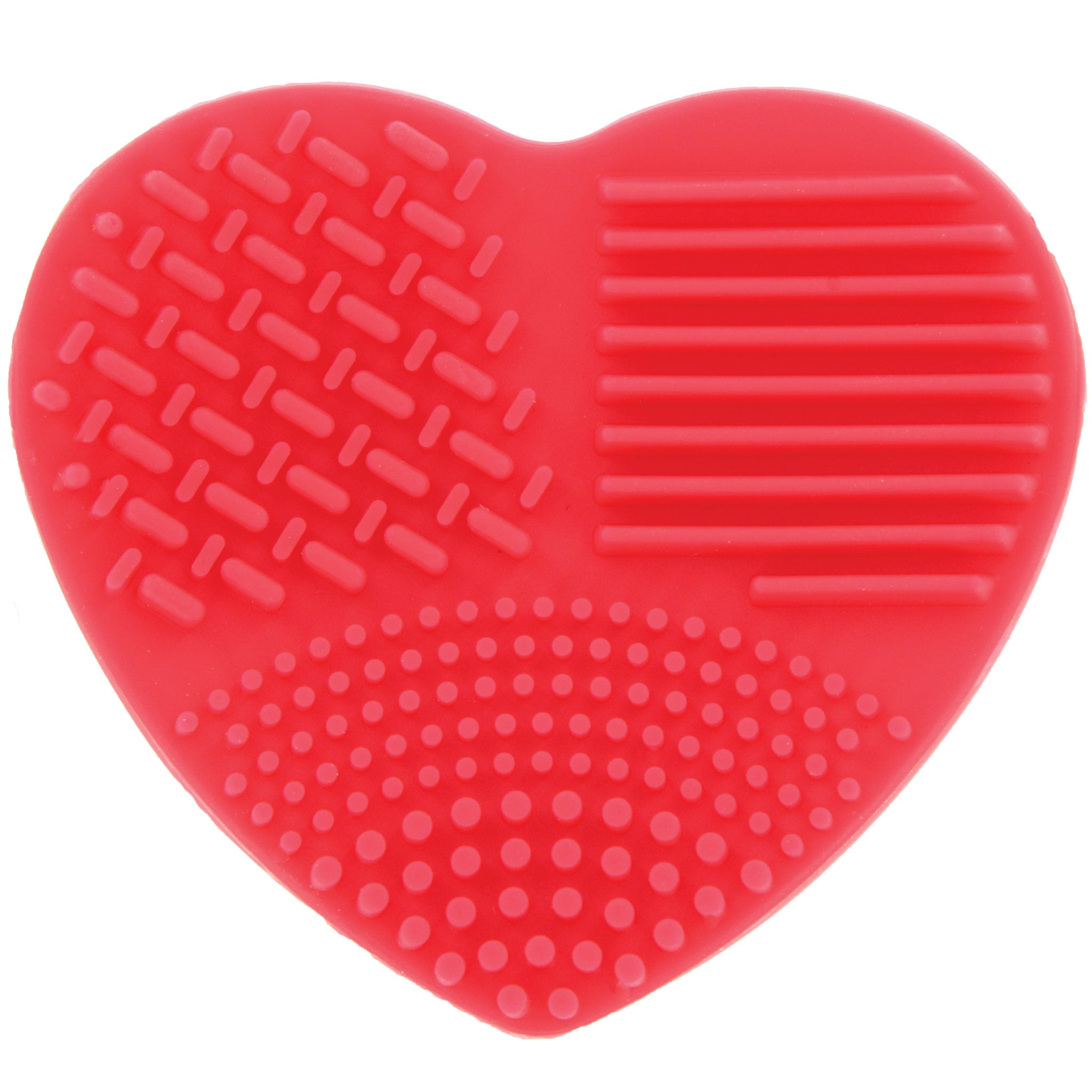 Ashley Lee Silicone Heart Brush Cleaning Tool Red