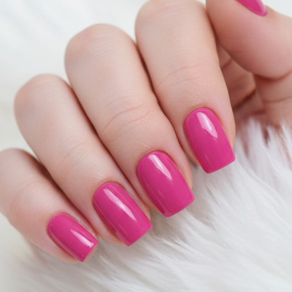 LQQKS Gel Press On Nails – 24 Pieces, Glossy Salon Finish, Easy Apply & Durable, with Glue & Nail File