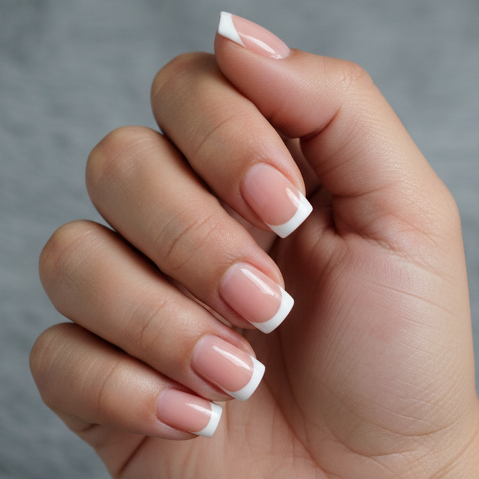 LQQKS Gel Press On Nails – 24 Pieces, Glossy Salon Finish, Easy Apply & Durable, with Glue & Nail File