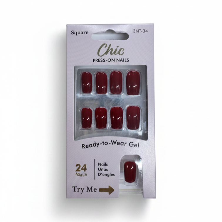 LQQKS Gel Press On Nails – 24 Pieces, Glossy Salon Finish, Easy Apply & Durable, with Glue & Nail File