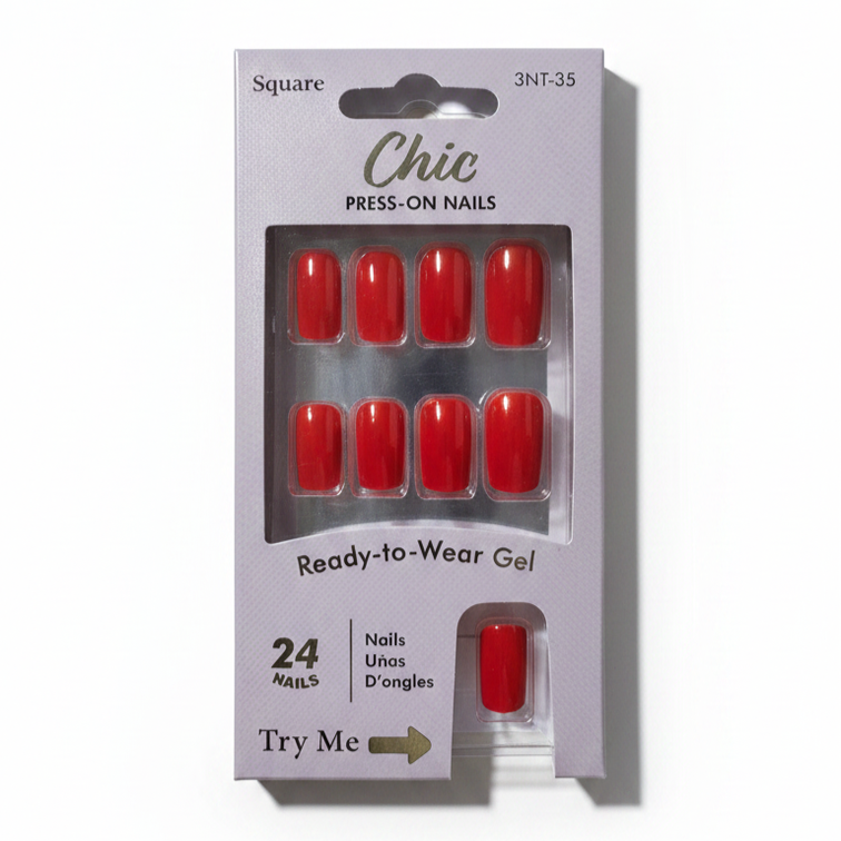 LQQKS Gel Press On Nails – 24 Pieces, Glossy Salon Finish, Easy Apply & Durable, with Glue & Nail File