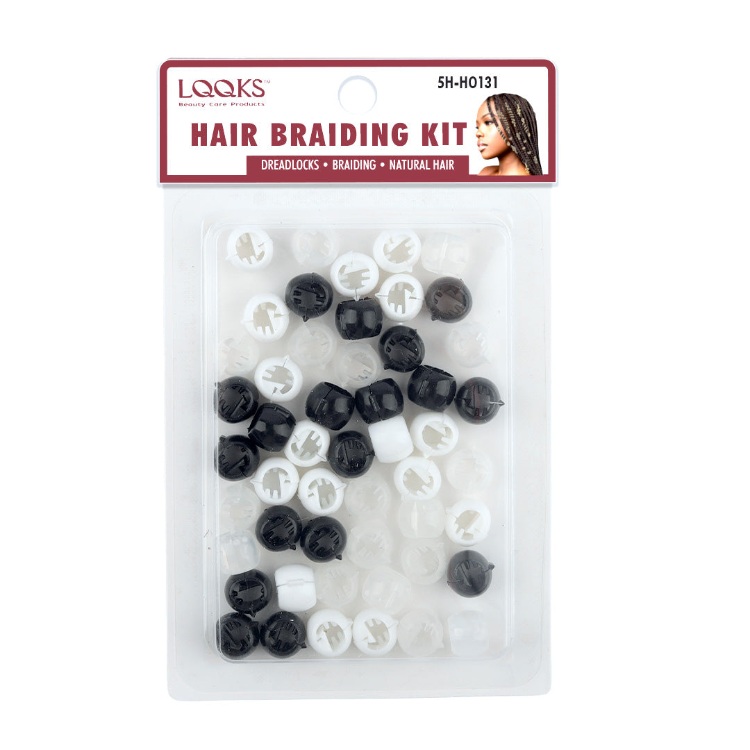 2 Pack Hair Braiding Kit – Mini Hair Clip Beads & Hair Jewelry Set for Braids, Twists & Ponytails | Braid Accessories for Kids & Adults