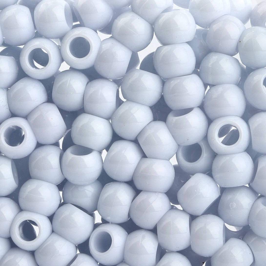Plastic Hair Beads – Large Pack 300 pcs 10mm, Glossy Styling Beads for Braids, Twists, Crafts, Girls & Women, Classic Braiding Accessories with Braiding Tool