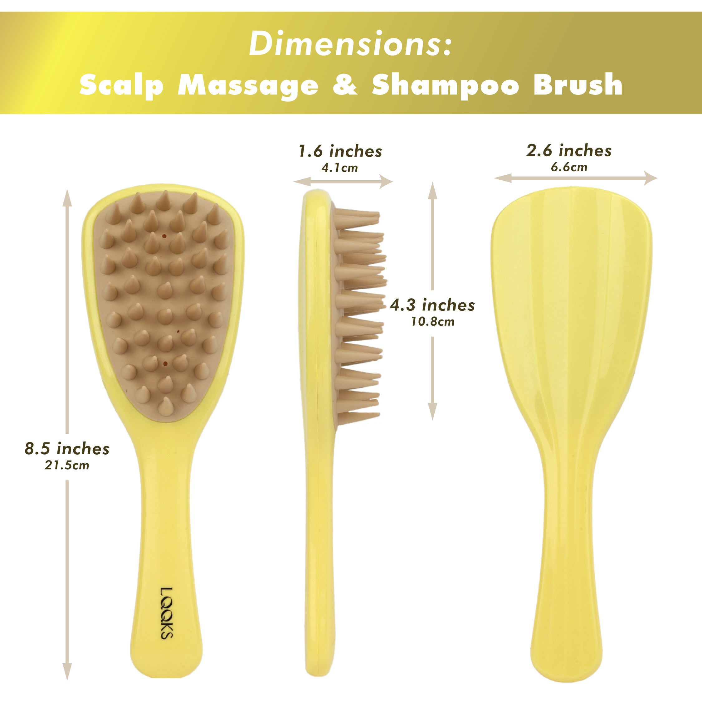 Silicone Shampoo Brush & Scalp Massager – Deep Clean Scalp Scrubber for Healthy Hair Growth and Dandruff Relief