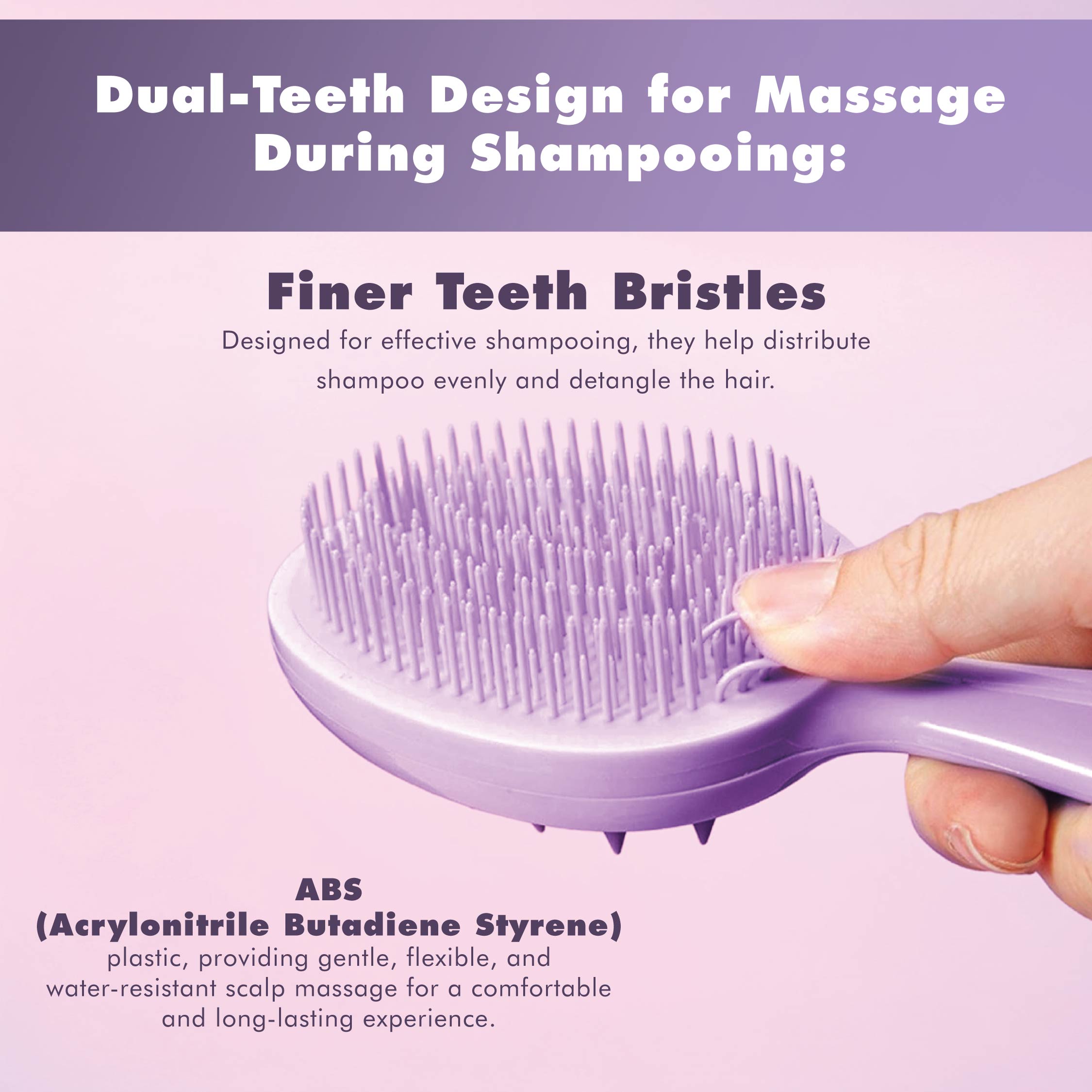 2-in-1 Double Sided Scalp Brush – Deep Clean Shampoo Scrubber & Relaxing Hair Massage Tool