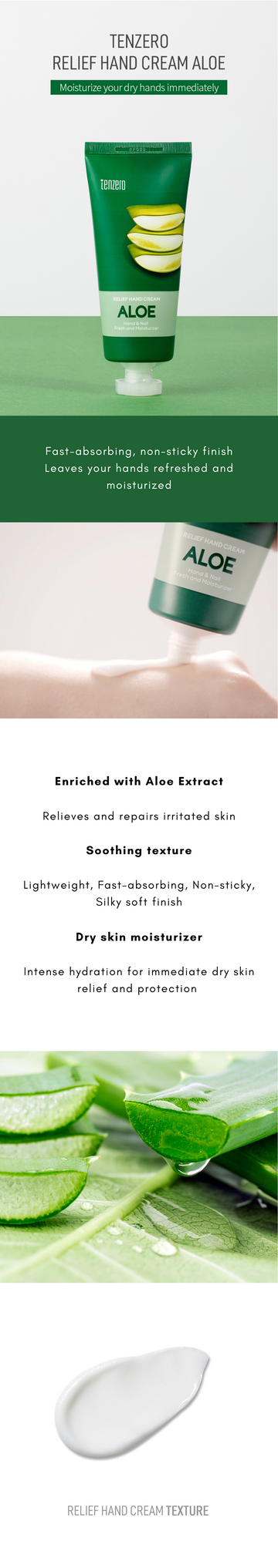 Aloe Moisturizing Hydrating Relief Hand Cream