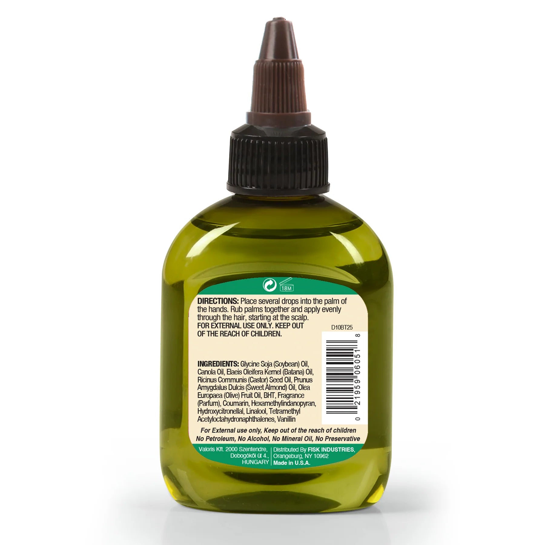 Difeel Batana Premium Hair Oil – 2.5 oz Travel Size | Deep Moisture & Scalp Nourishment
