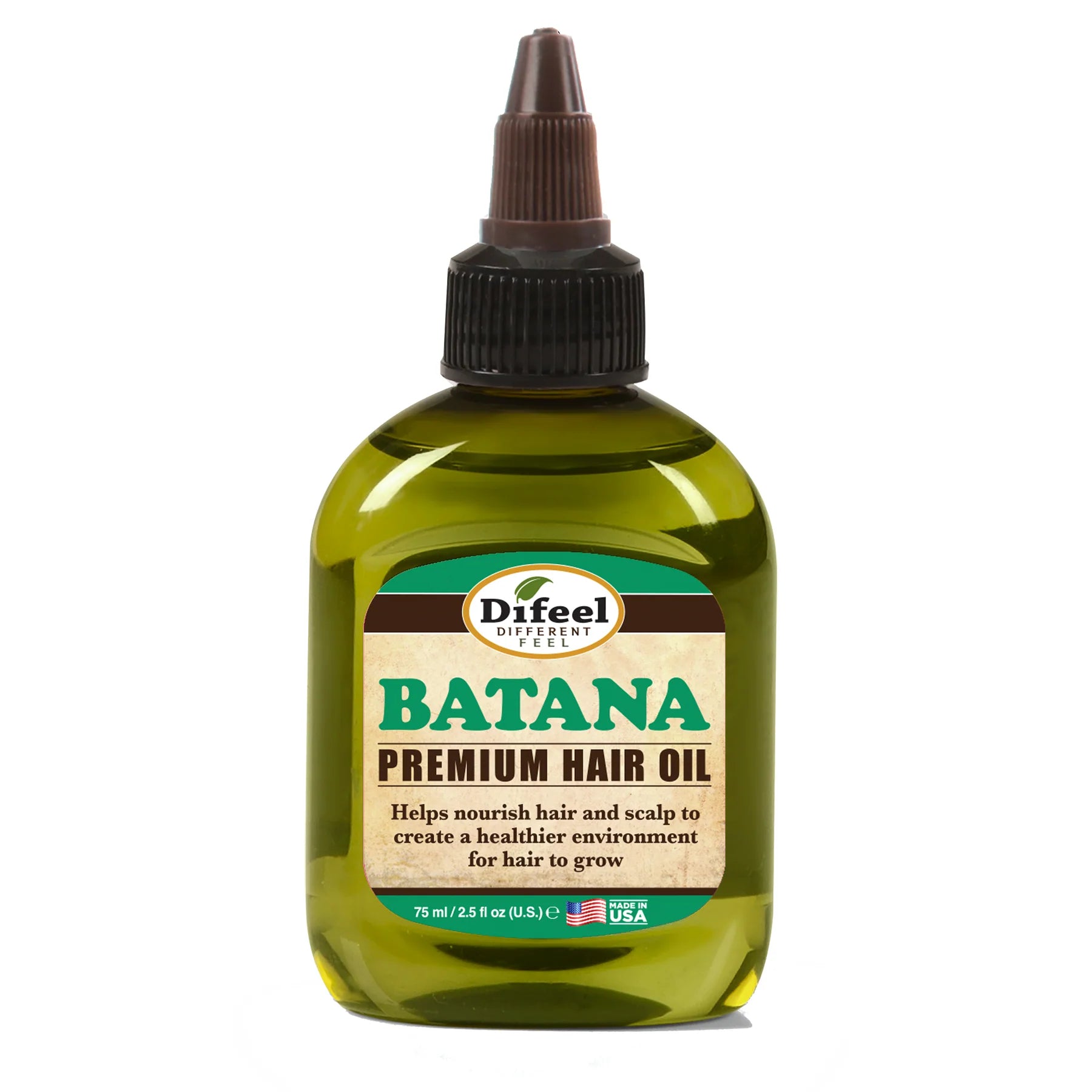 Difeel Batana Premium Hair Oil – 2.5 oz Travel Size | Deep Moisture & Scalp Nourishment