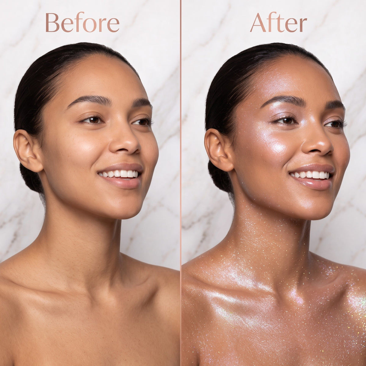 Ashley Lee Holographic Shimmer Body Mist – Liquid Face & Body Glow Luminizer
