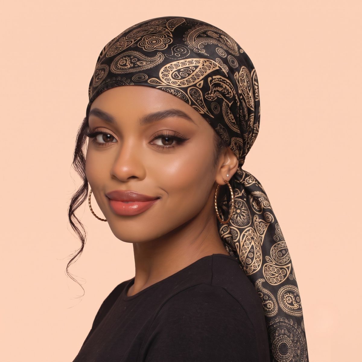 LQQKS 36 Inch Head Scarf for Women – Square Hair Wrap & Neck Scarf Silk Feel 28 Styles