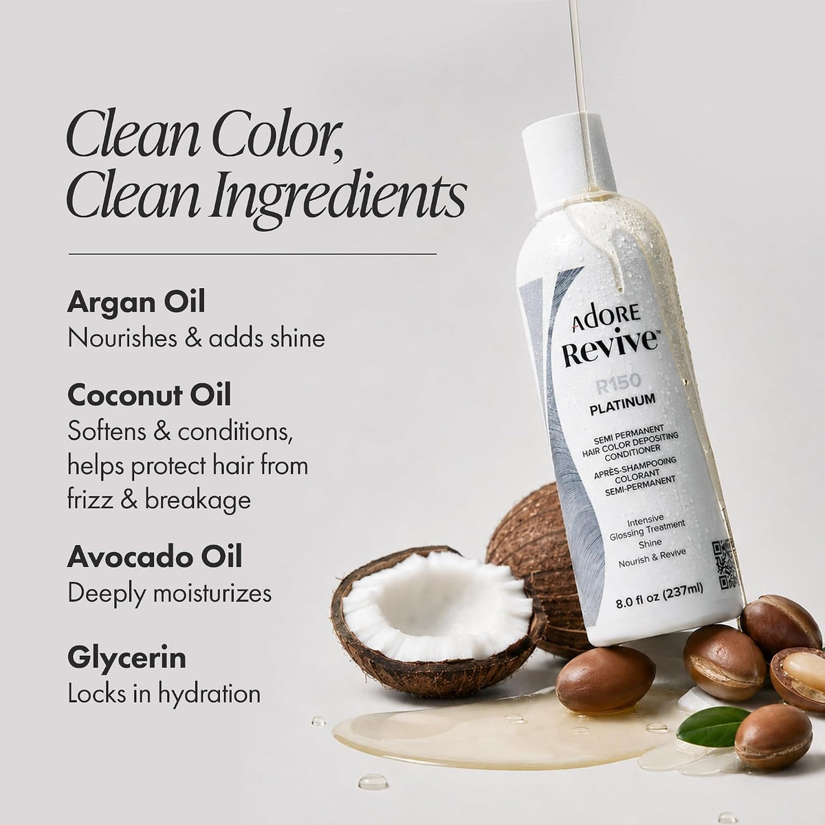 Adore Revive Color-Depositing Conditioner – Deep Conditioning Hair Refresh (8 fl. oz.)