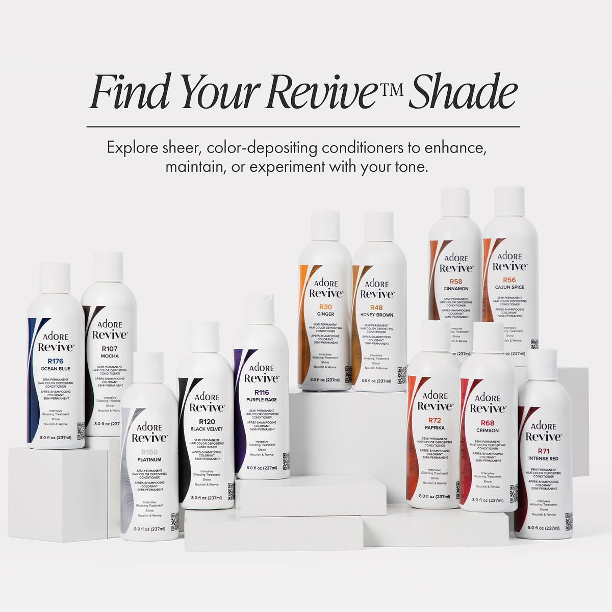 Adore Revive Color-Depositing Conditioner – Deep Conditioning Hair Refresh (8 fl. oz.)