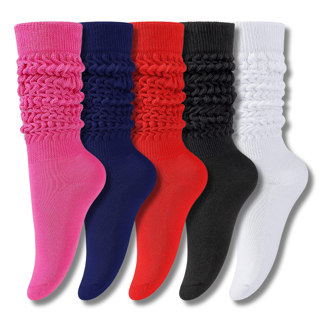 LQQKS Women's Slouch Socks 5 Pair