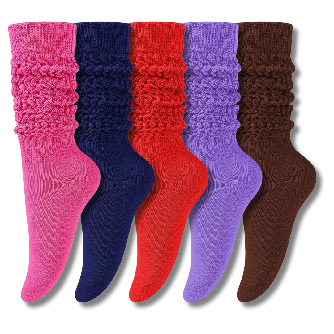 LQQKS Women's Slouch Socks 5 Pair