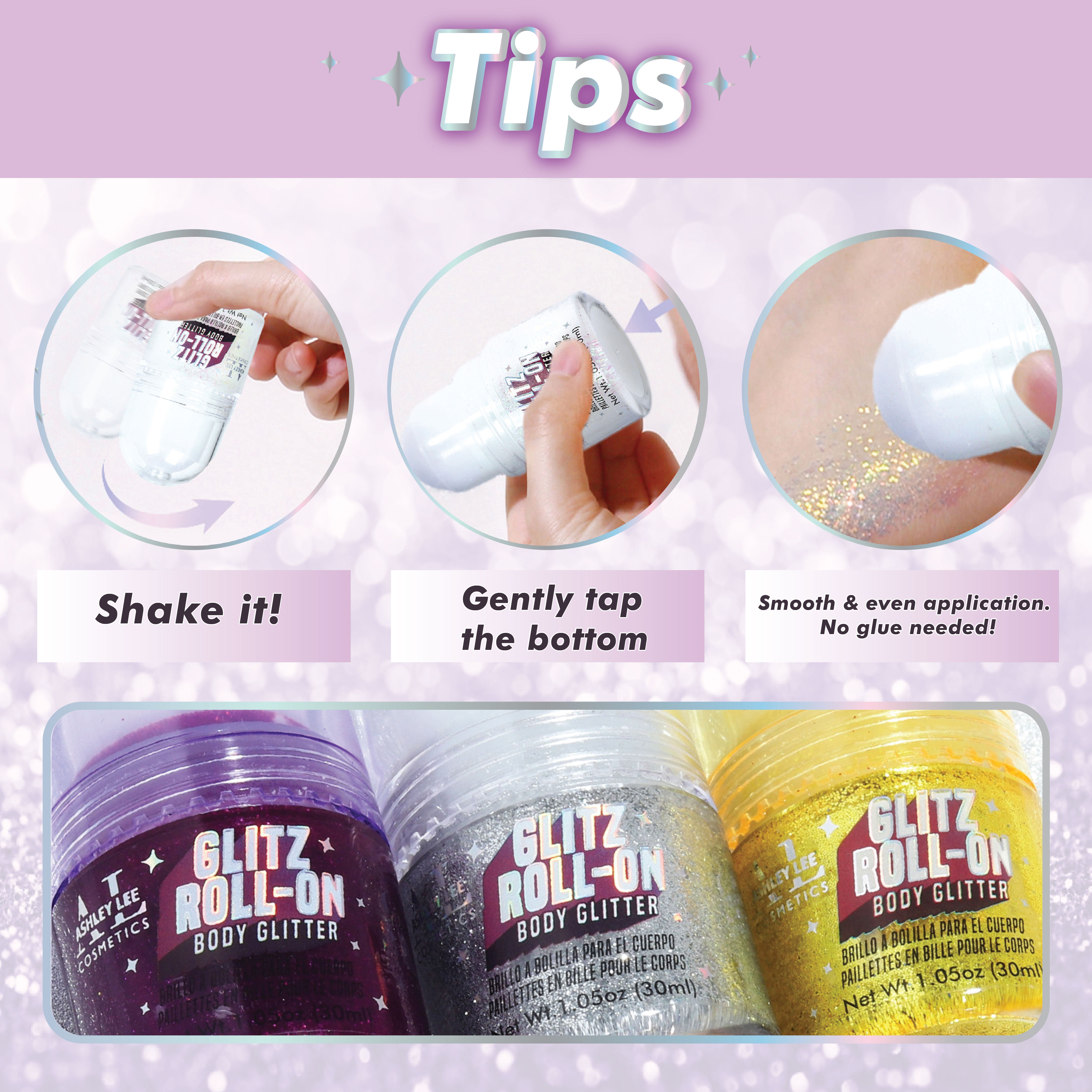 Glitz Roll-On Body Glitter