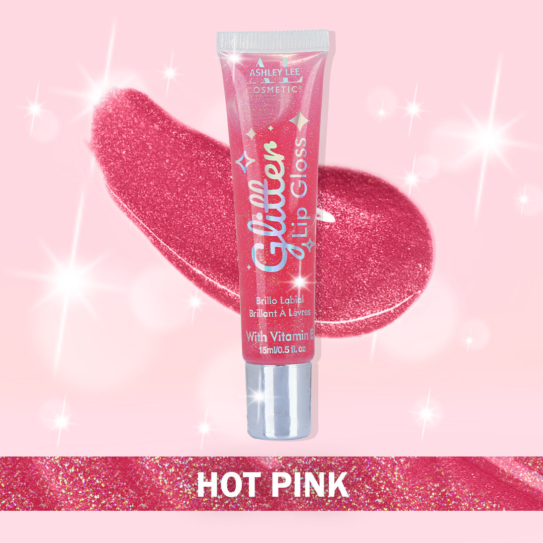 Glitter Lip Gloss - 6 Pack Hydrating, Glossy, Clear, Plumping, Oil Lip Gloss