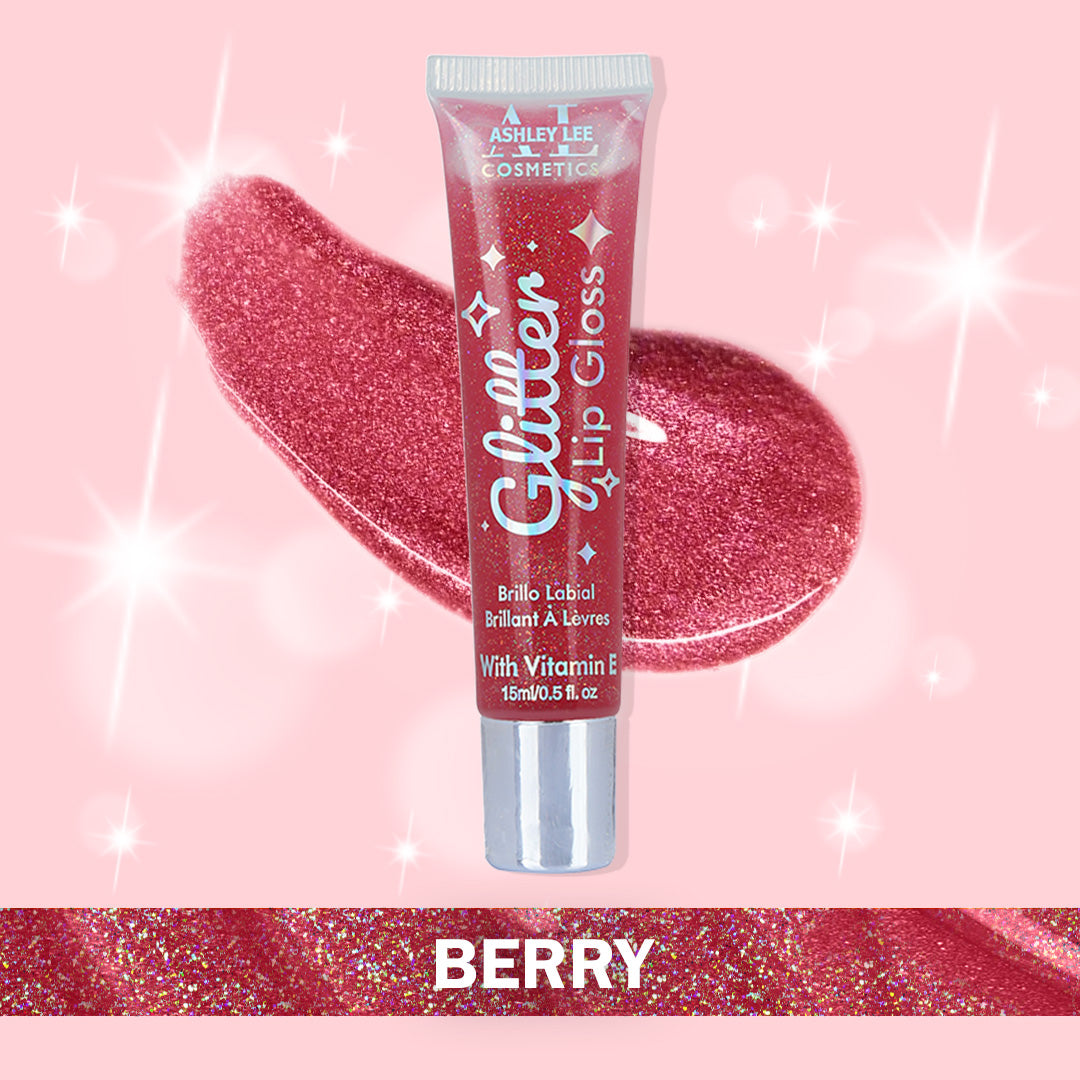 Glitter Lip Gloss - 6 Pack Hydrating, Glossy, Clear, Plumping, Oil Lip Gloss