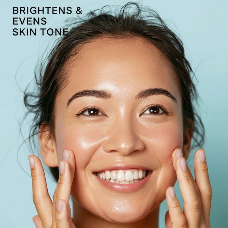 AMUSE Vitamin C You Later Facial Serum | Brightening, Smoothing & Anti-Aging Face Serum with Vitamin C, AHA + Hyaluronic Acid | 1 fl oz