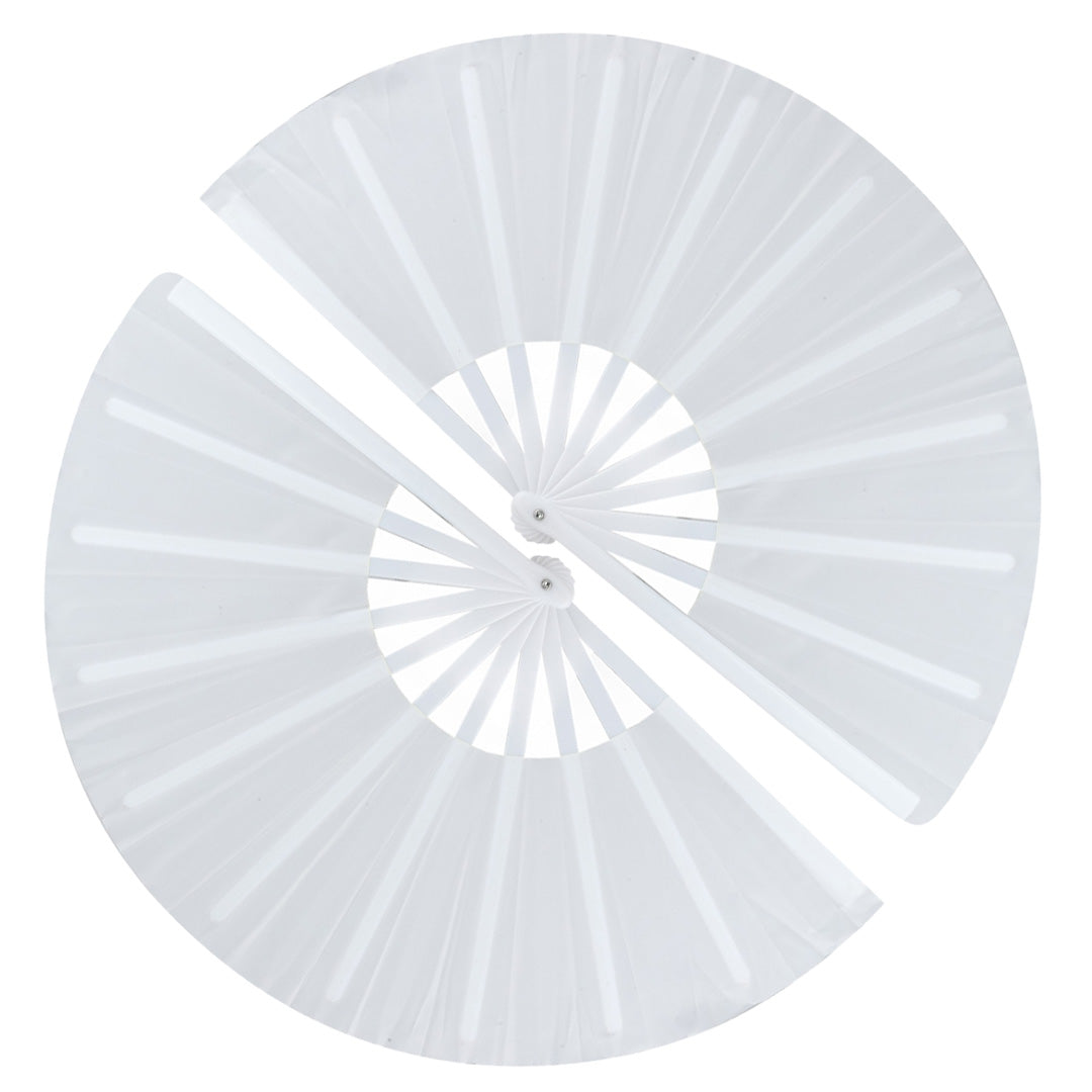 2 Pack Large Folding Clack Fan – Loud Snap Hand Fan for Line Dance, Rave, Festival, Performance, Cosplay, Costume & Cooling